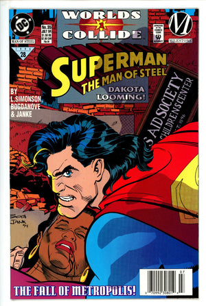 Superman: The Man of Steel 35 Newsstand NM- (1994)