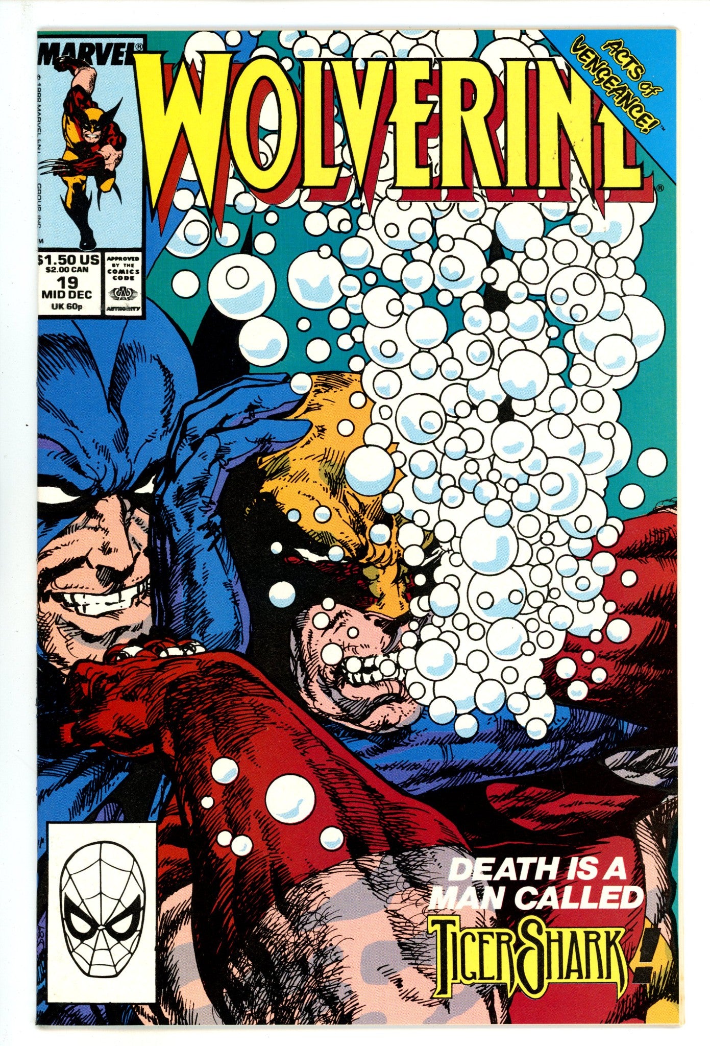 Wolverine Vol 2 19 NM- (9.2) (1989) 