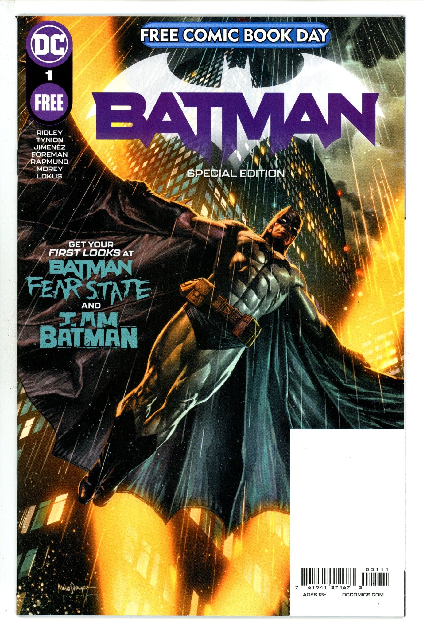 Batman Special Edition FCBD 1 Unstamped (2021)
