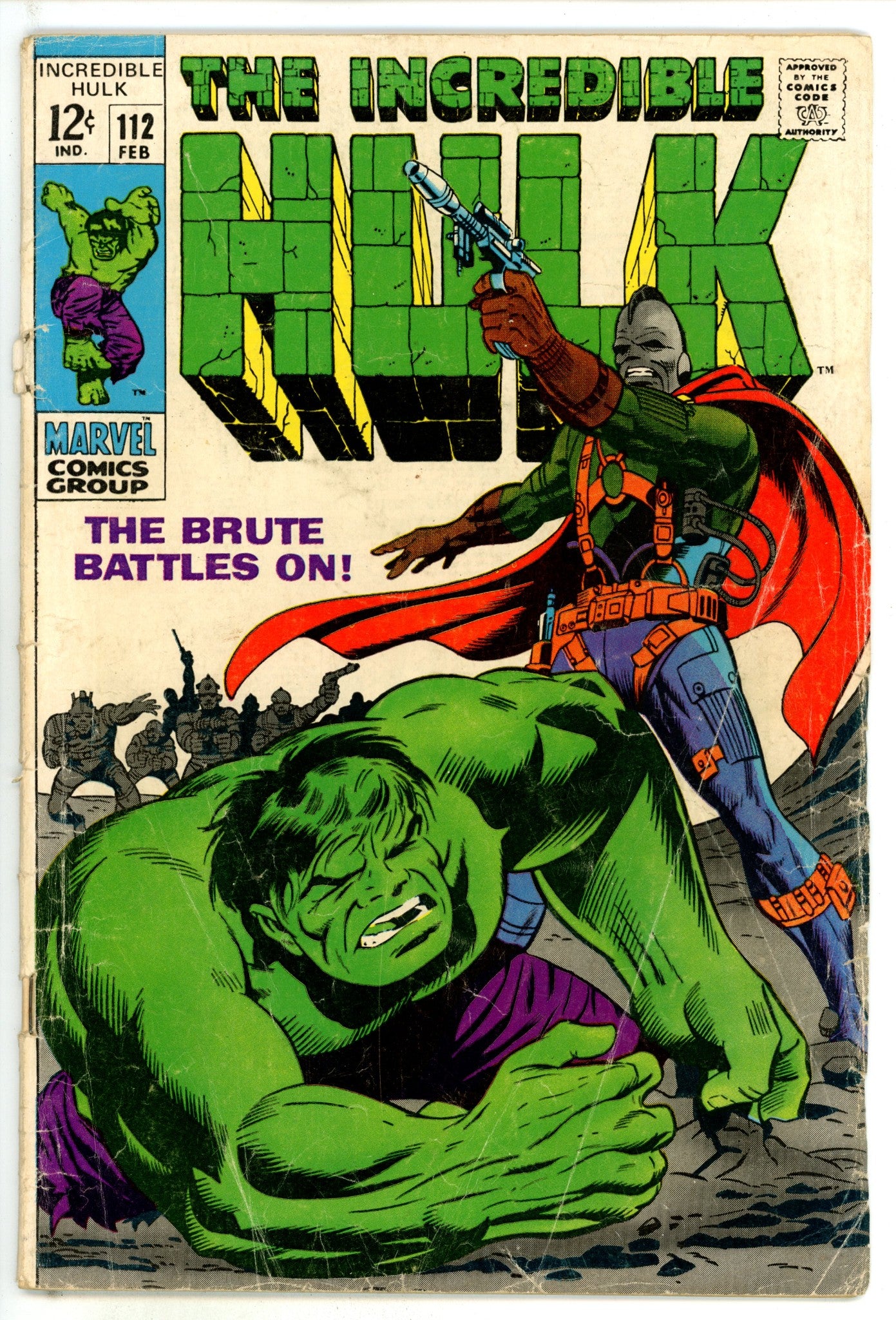 The Incredible Hulk Vol 1 112 FR (1.0) Cover Detached (1969) 