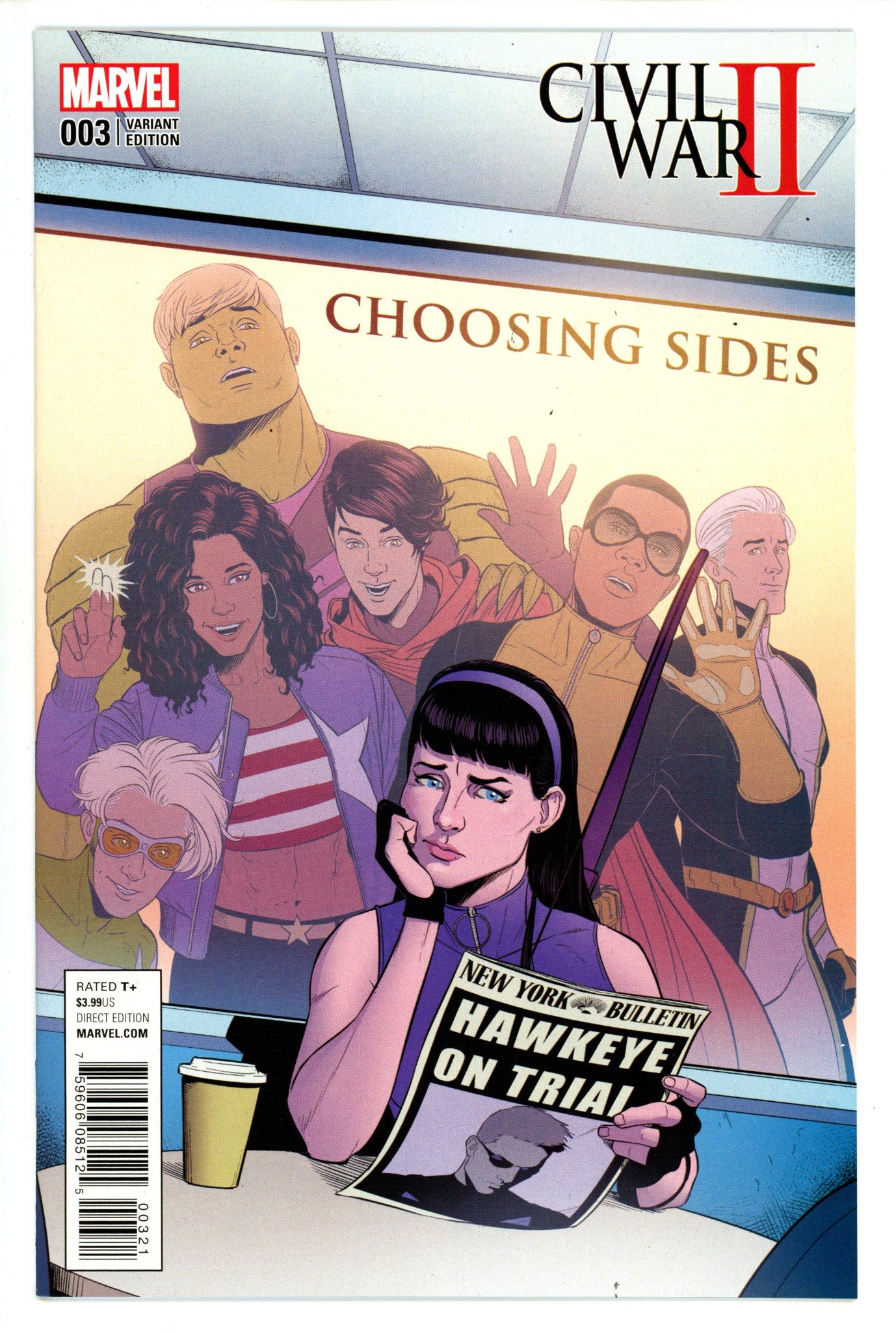 Civil War II: Choosing Sides 3 High Grade (2016) McKelvie Variant 