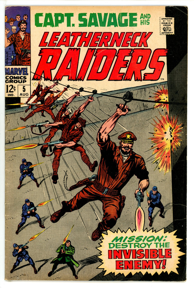 Capt. Savage and His Leatherneck Raiders 5 VG (4.0) (1968) 