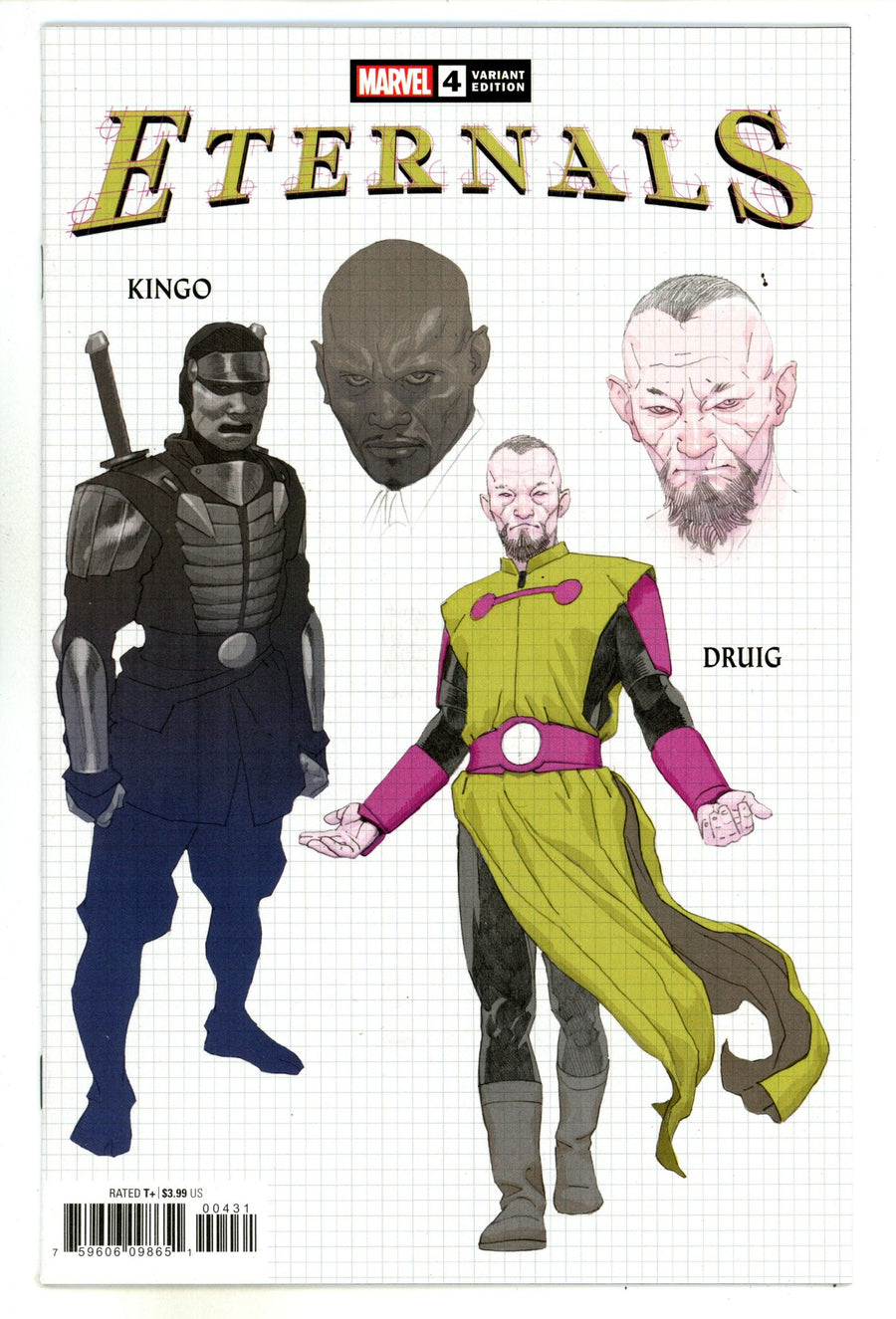 Eternals Vol 5 4 High Grade (2021) Ribic Design Incentive Variant 