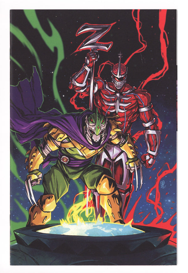 Mighty Morphin Power Rangers / Teenage Mutant Ninja Turtles Vol 3 2 VF/NM (9.0) (2025) Dialynas Virgin Incentive Variant