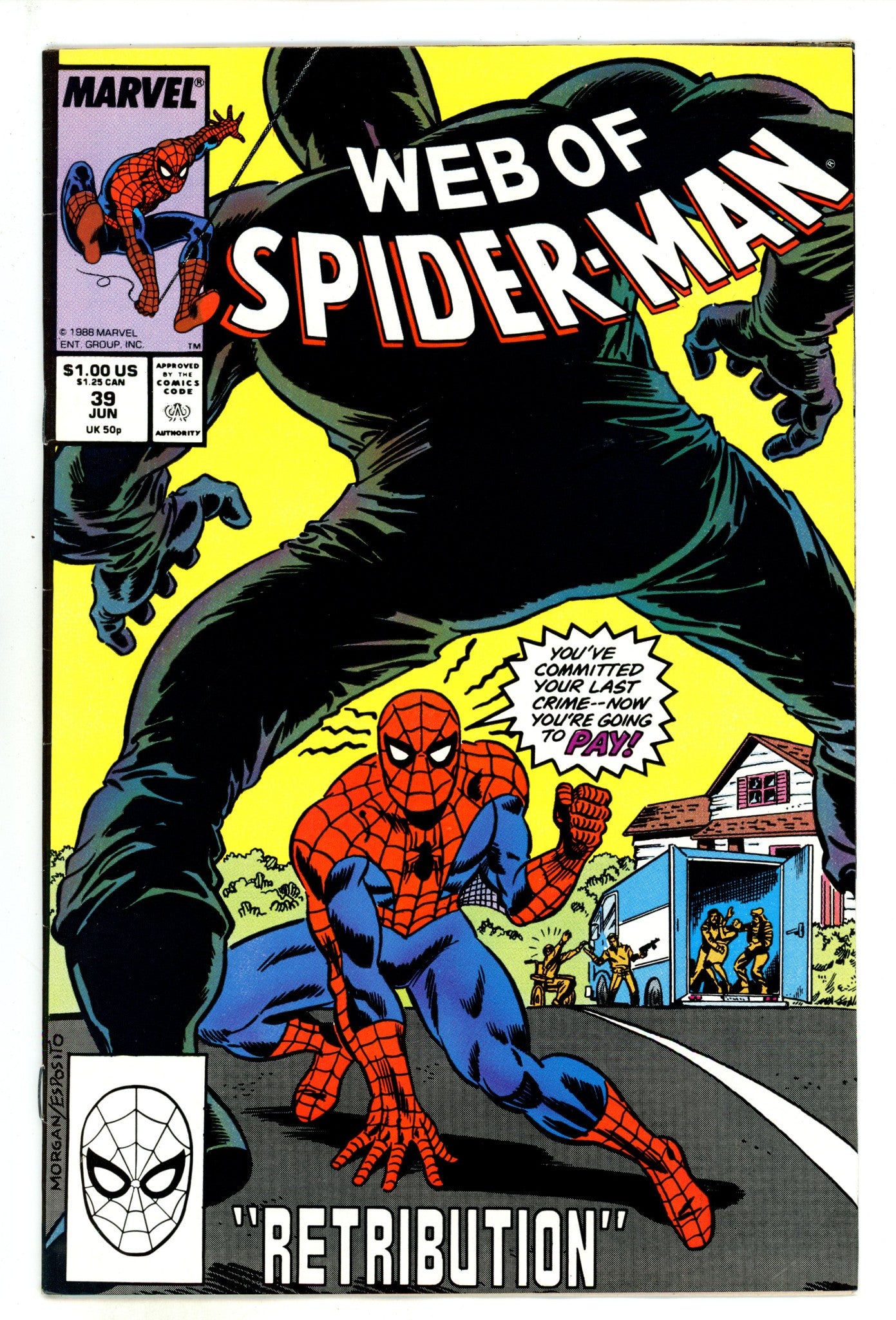 Web of Spider-Man Vol 1 39 Mid Grade (1988) 