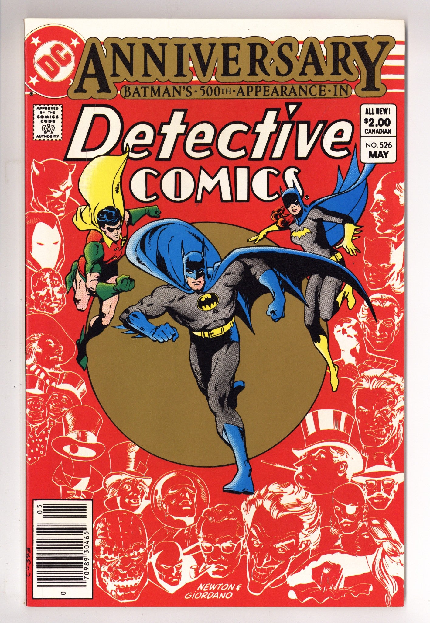Detective Comics Vol 1 526 NM- (9.2) (1983) Canadian Price Variant 