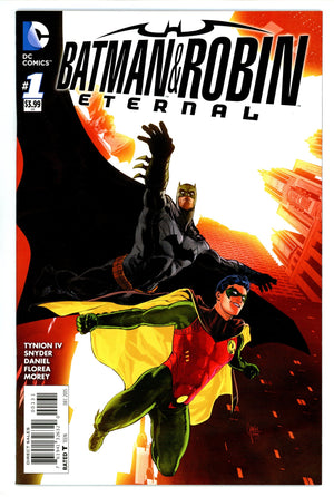 Batman and Robin Eternal 1 NM- (9.2) (2015) Janin Variant