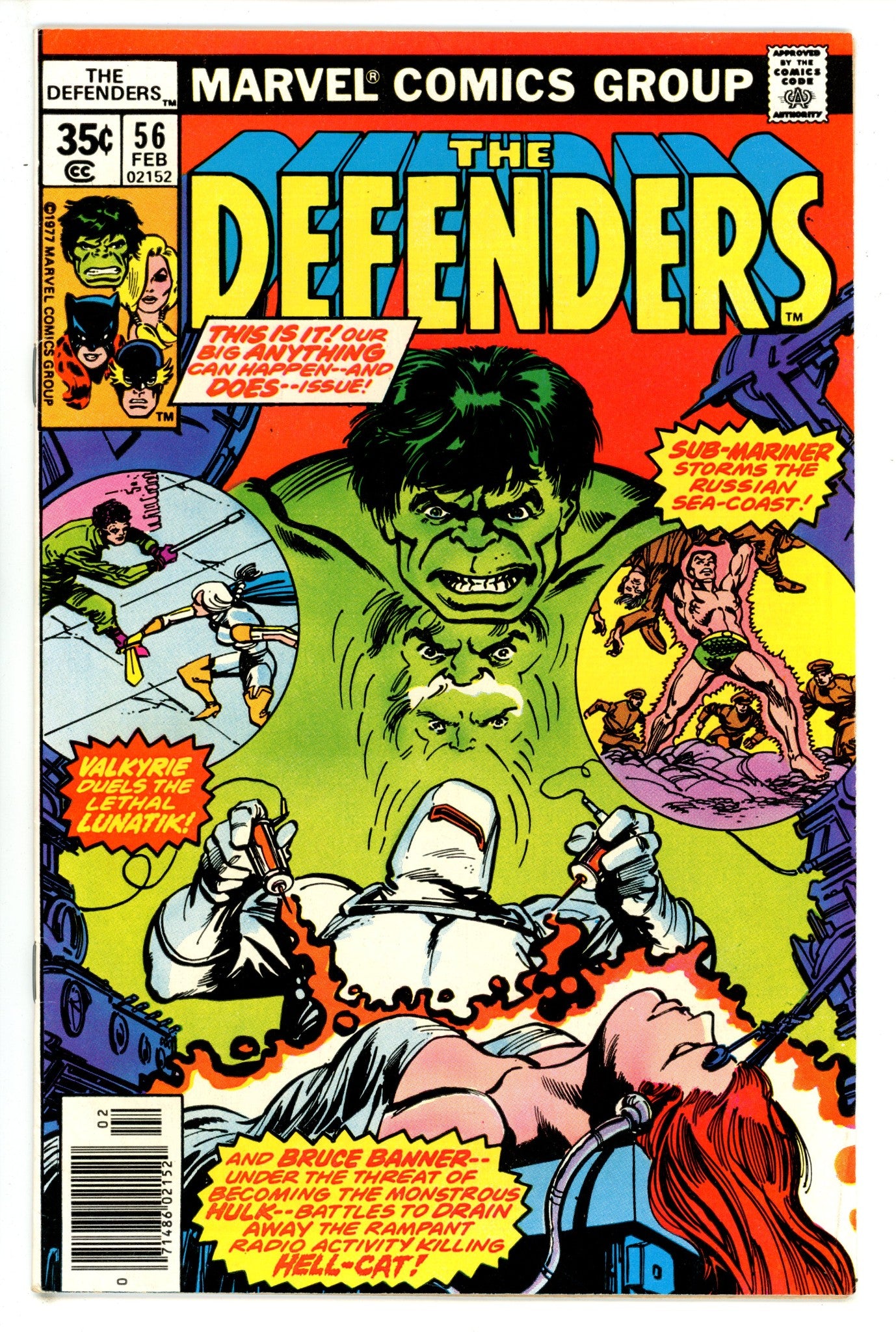 The Defenders Vol 1 56 Mid Grade (1978) 