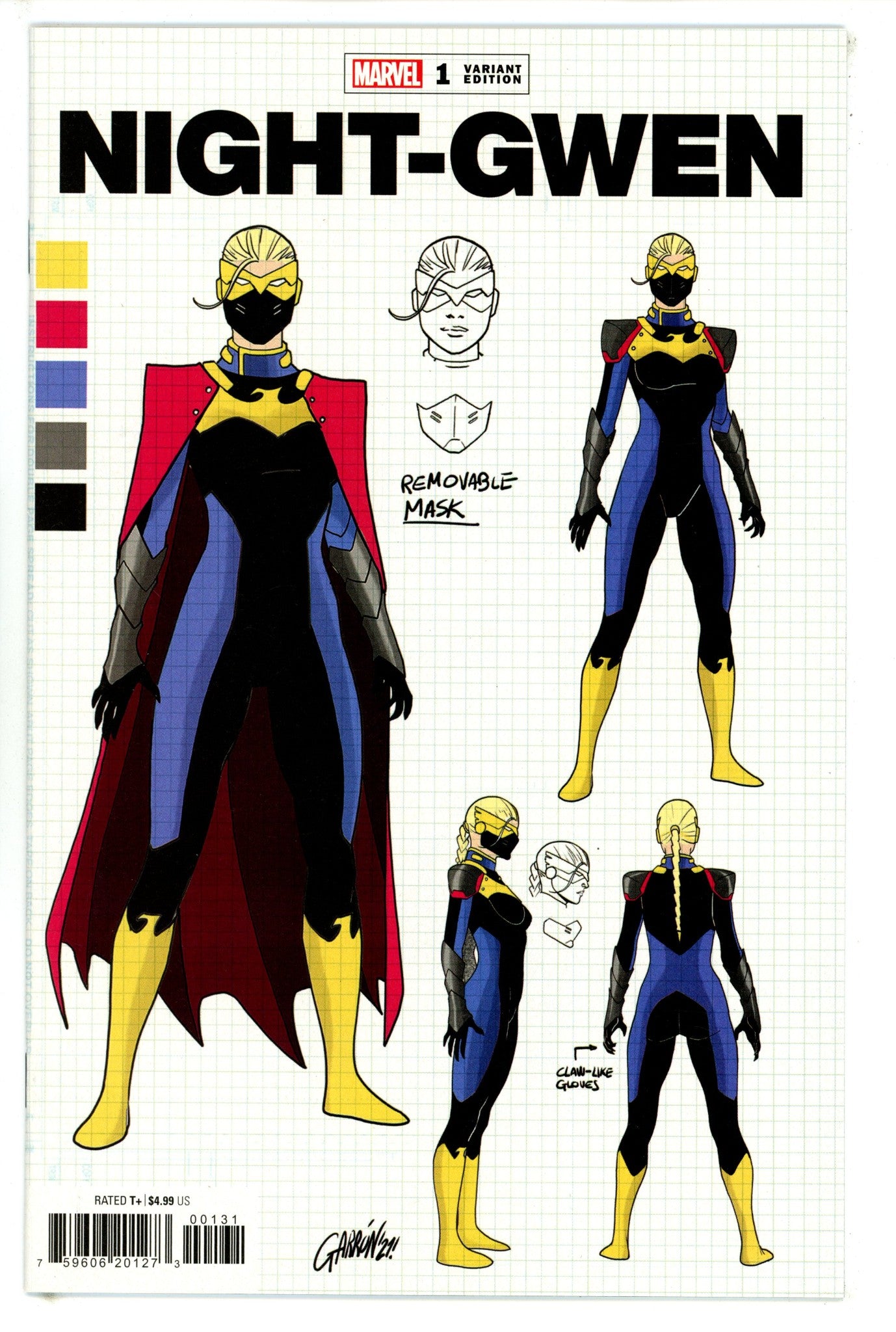 Heroes Reborn: Night-Gwen 1 Garron Design Incentive Variant NM- (2021)