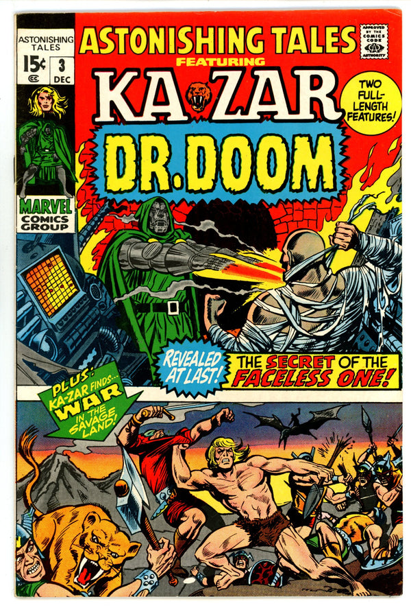 Astonishing Tales Vol 1 3 FN/VF (7.0) (1970)