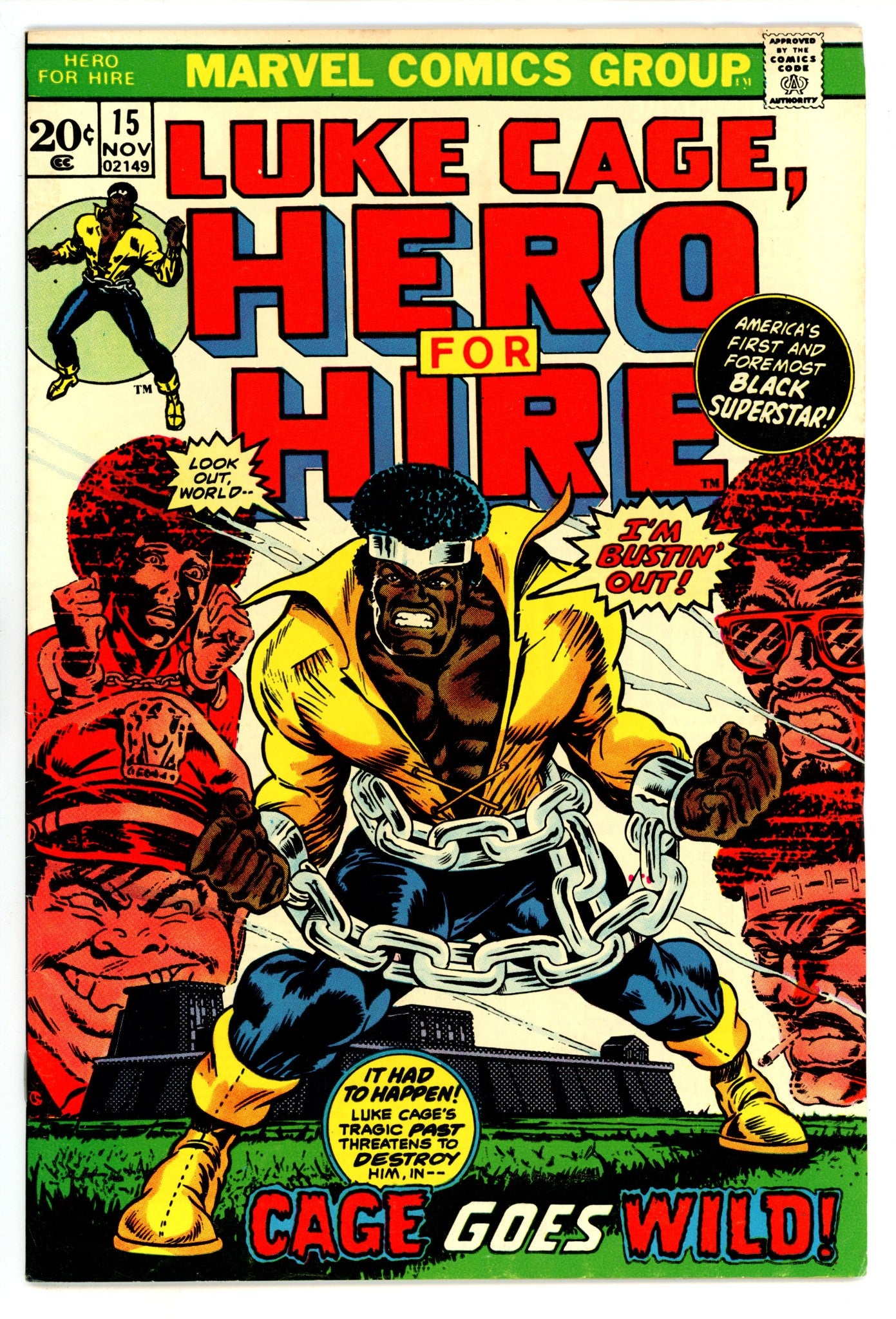 Hero for Hire 15 FN+ (6.5) (1973) 