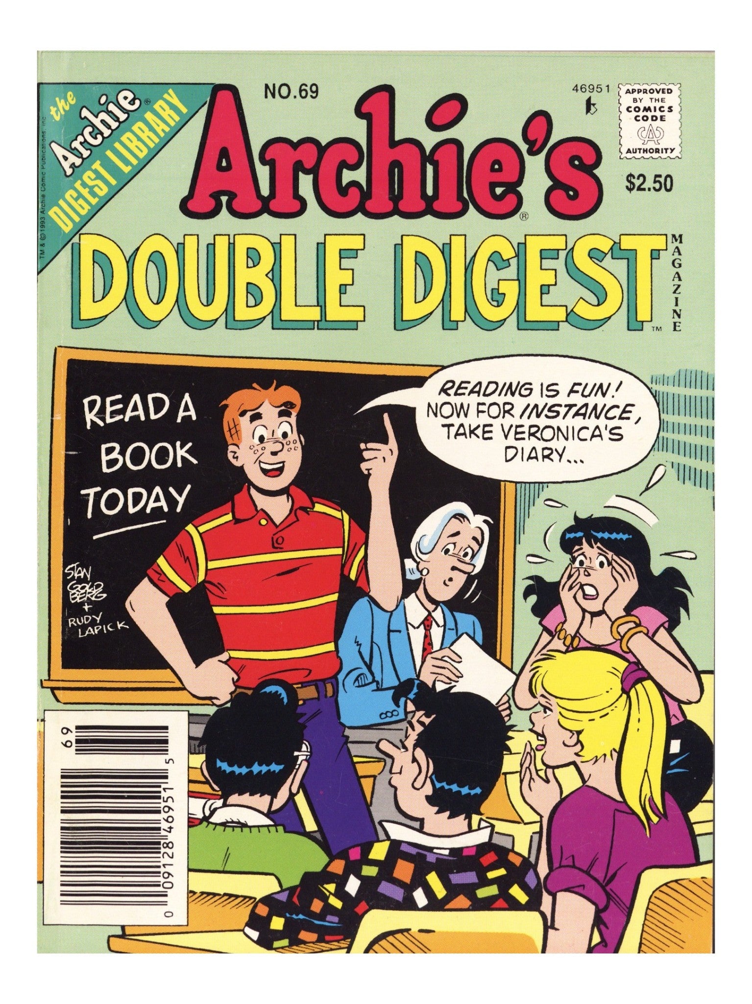 Archie's Double Digest Magazine 69 Mid Grade (1993) Newsstand 