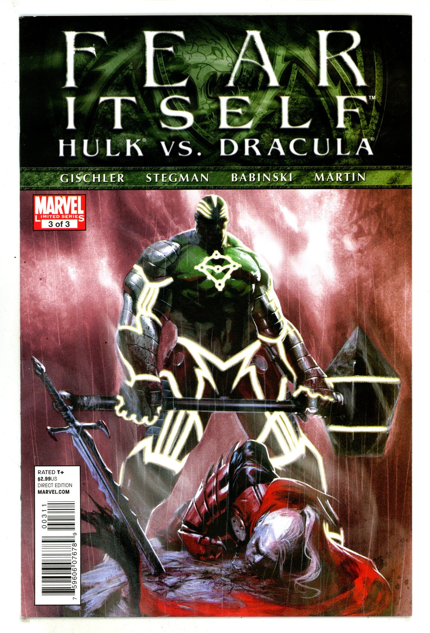 Fear Itself: Hulk vs. Dracula 3 High Grade (2011) 