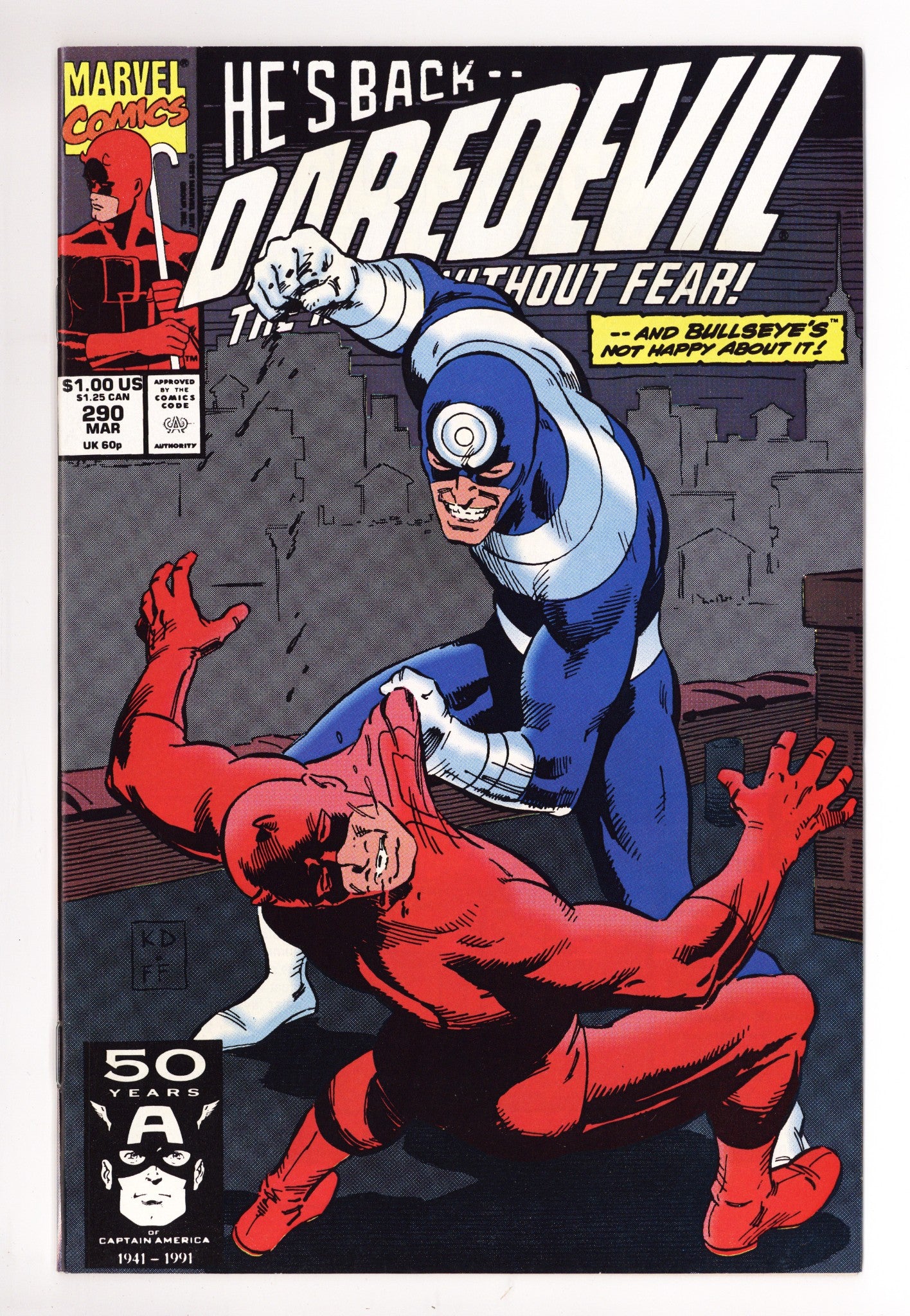 Daredevil Vol 1 290 High Grade (1991) 