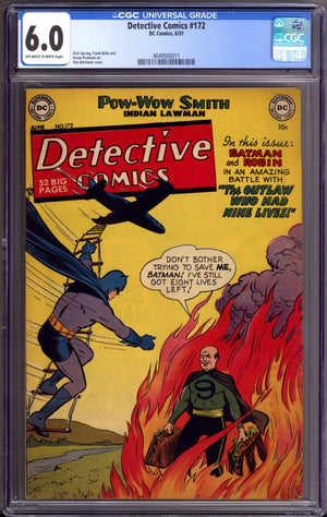 Detective Comics Vol 1 172 CGC 6.0 (FN) (1951)