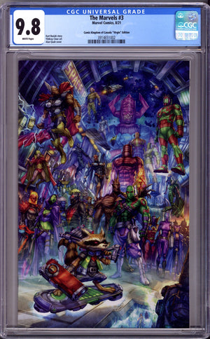 The Marvels 3 CGC 9.8 (NM/M) (2021) Quah Virgin Exclusive Variant
