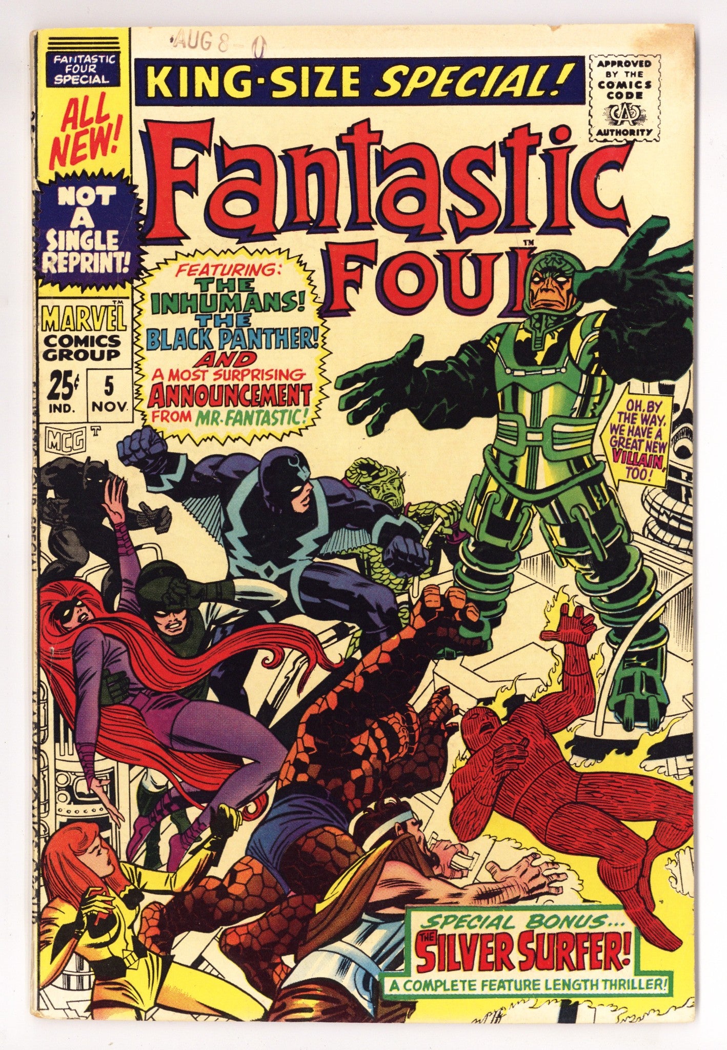 Fantastic Four Annual Vol 1 5 FN+ (6.5) (1967) 