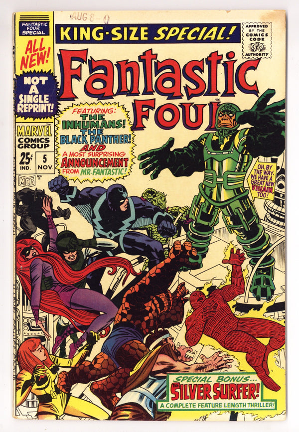 Fantastic Four Annual Vol 1 5 FN+ (6.5) (1967)