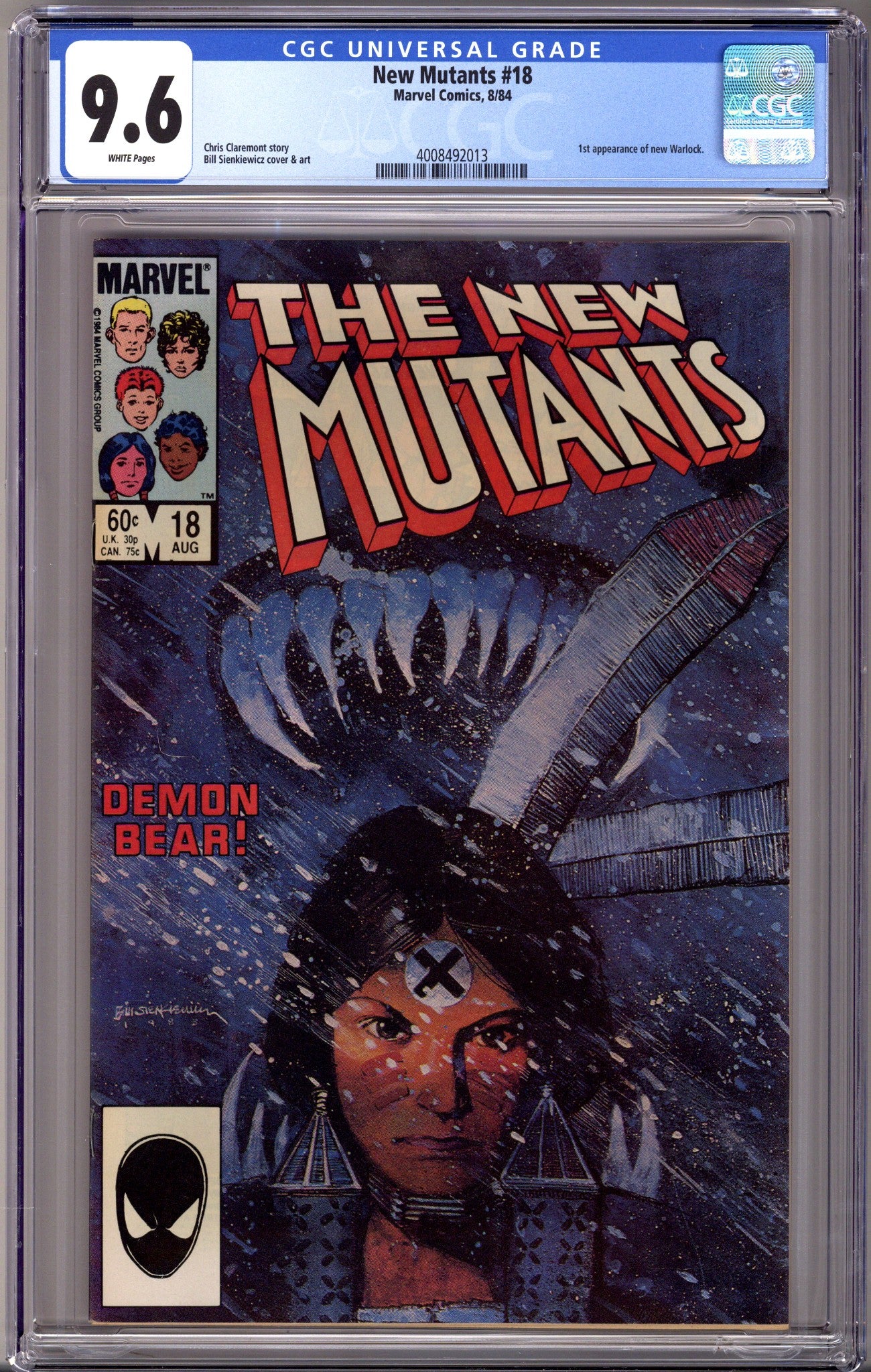 The New Mutants Vol 1 18 CGC 9.6 (NM+) (1984) 