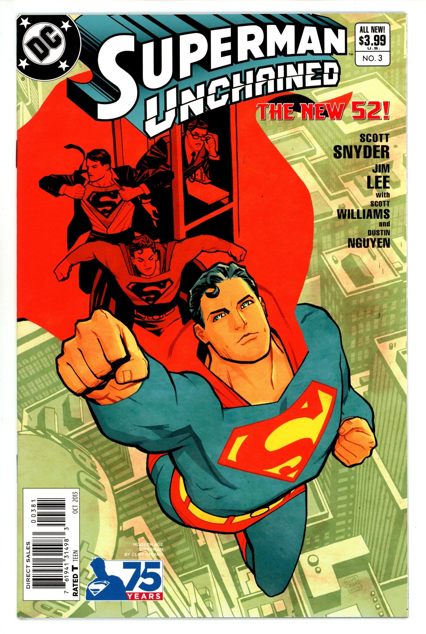 Superman Unchained 3 High Grade (2013) Chang Incentive Variant 