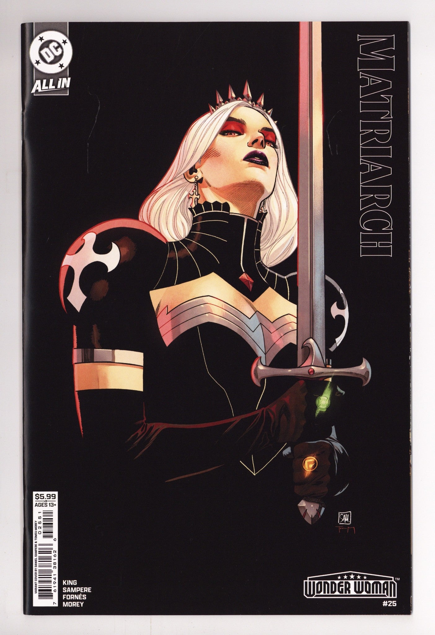 Wonder Woman Vol 6 25 NM- (9.2) (2025) Sampere Variant 