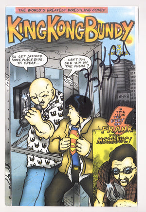 King Kong Bundy 3 High Grade (2002) Signed x1 Cover King Kong Bundy
