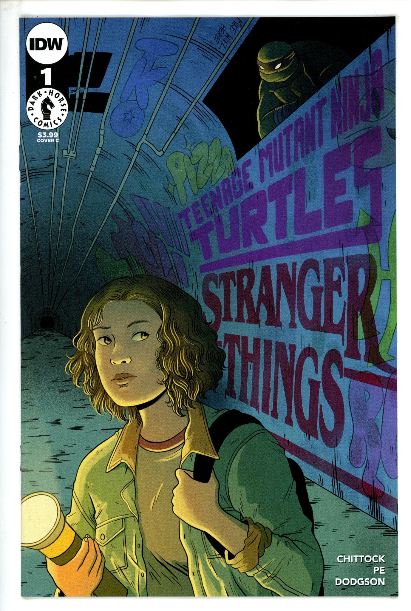 Teenage Mutant Ninja Turtles X Stranger Things 1 Woodall Variant (2023)