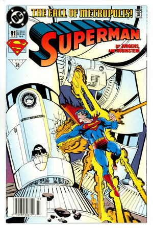 Superman Vol 2 91 Newsstand NM- (1994)