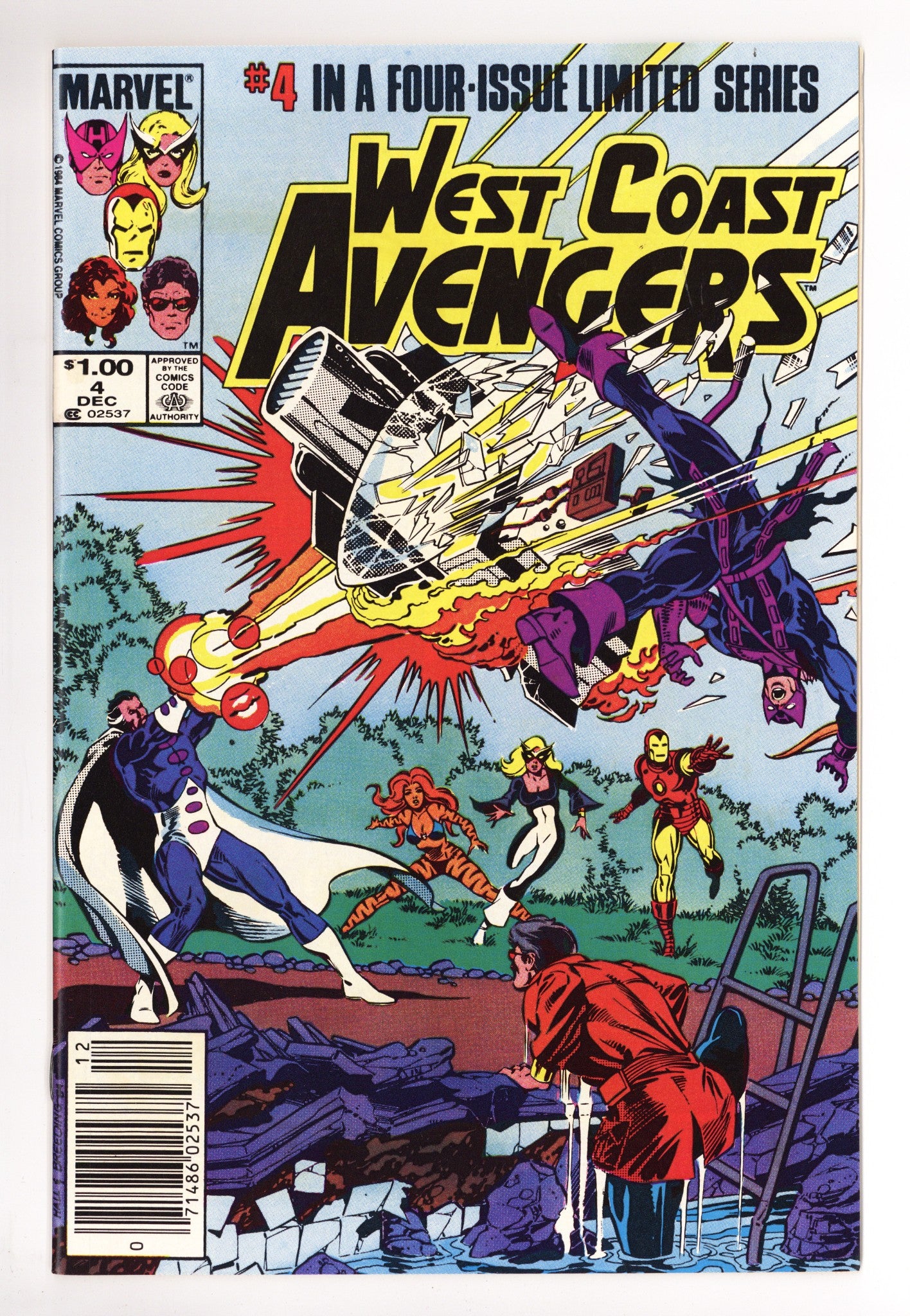 West Coast Avengers Vol 1 4 VF+ (8.5) (1984) Canadian Price Variant 