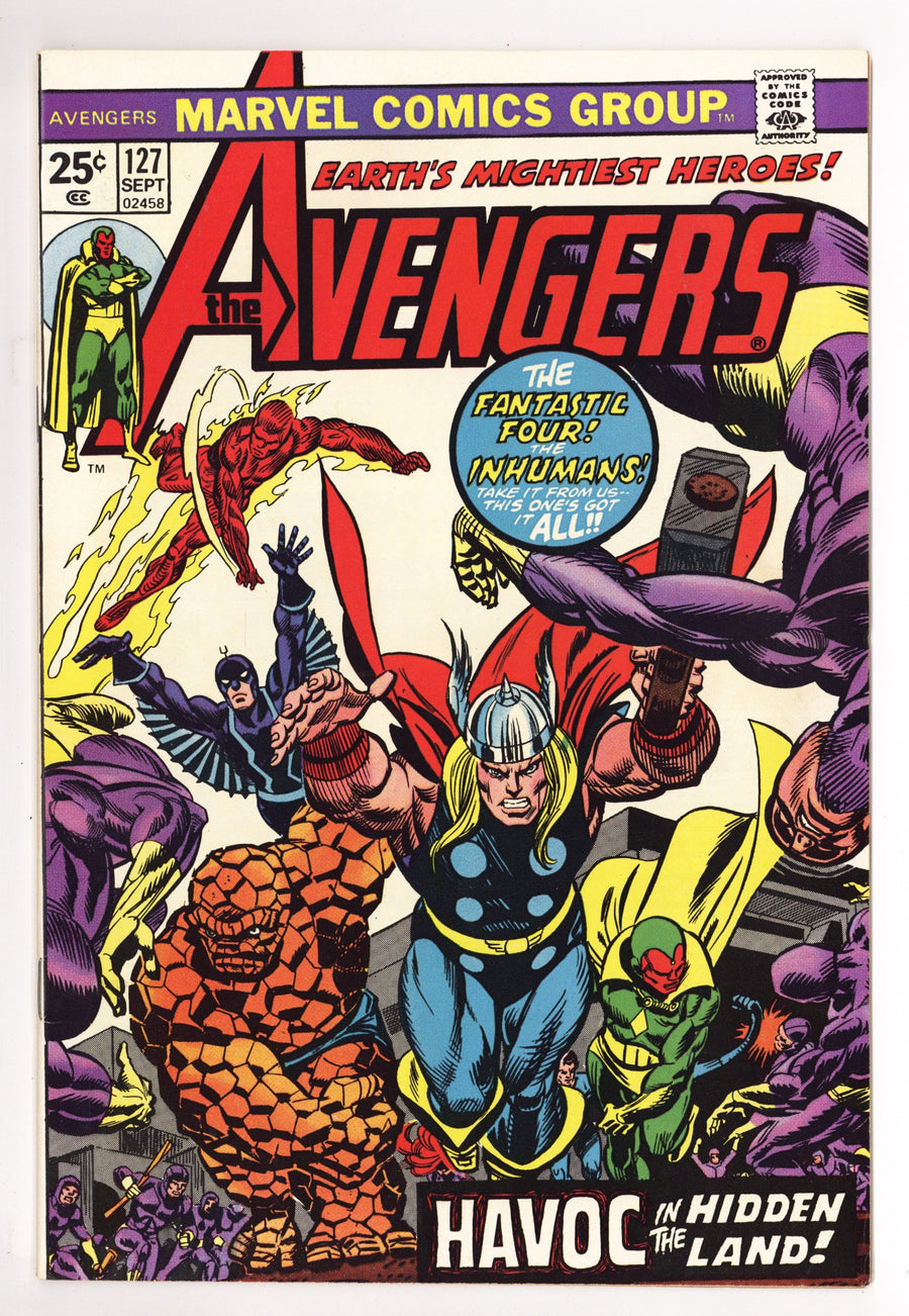 The Avengers Vol 1 127 VF+ (8.5) (1974) 