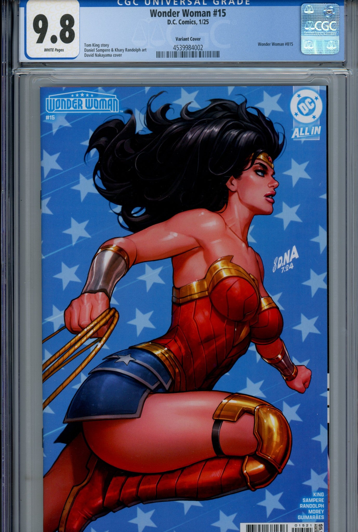 Wonder Woman Vol 6 15 CGC 9.8 (NM/M) (2025) Nakayama Variant 