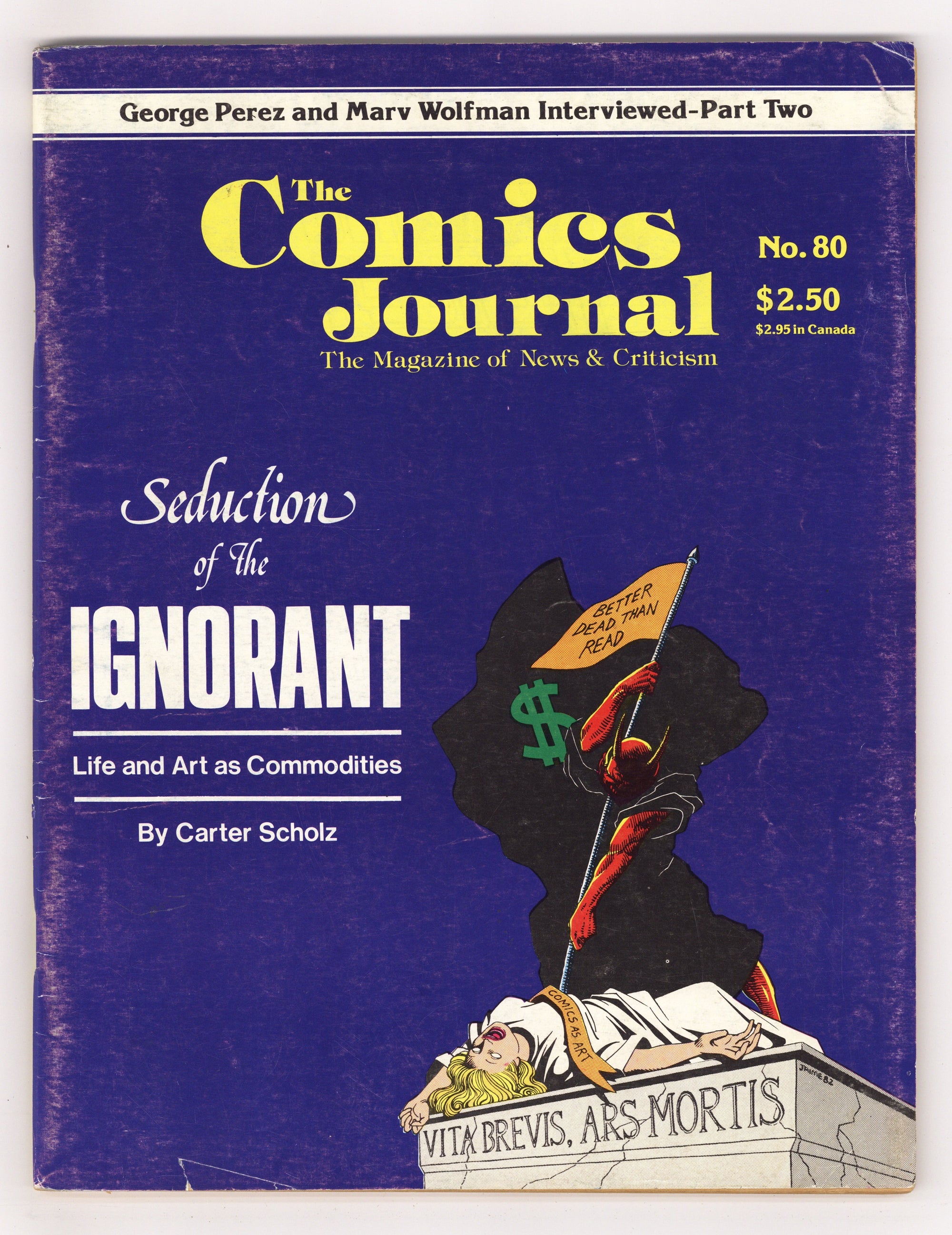 The Comics Journal 80 Very Low Grade (1983) 