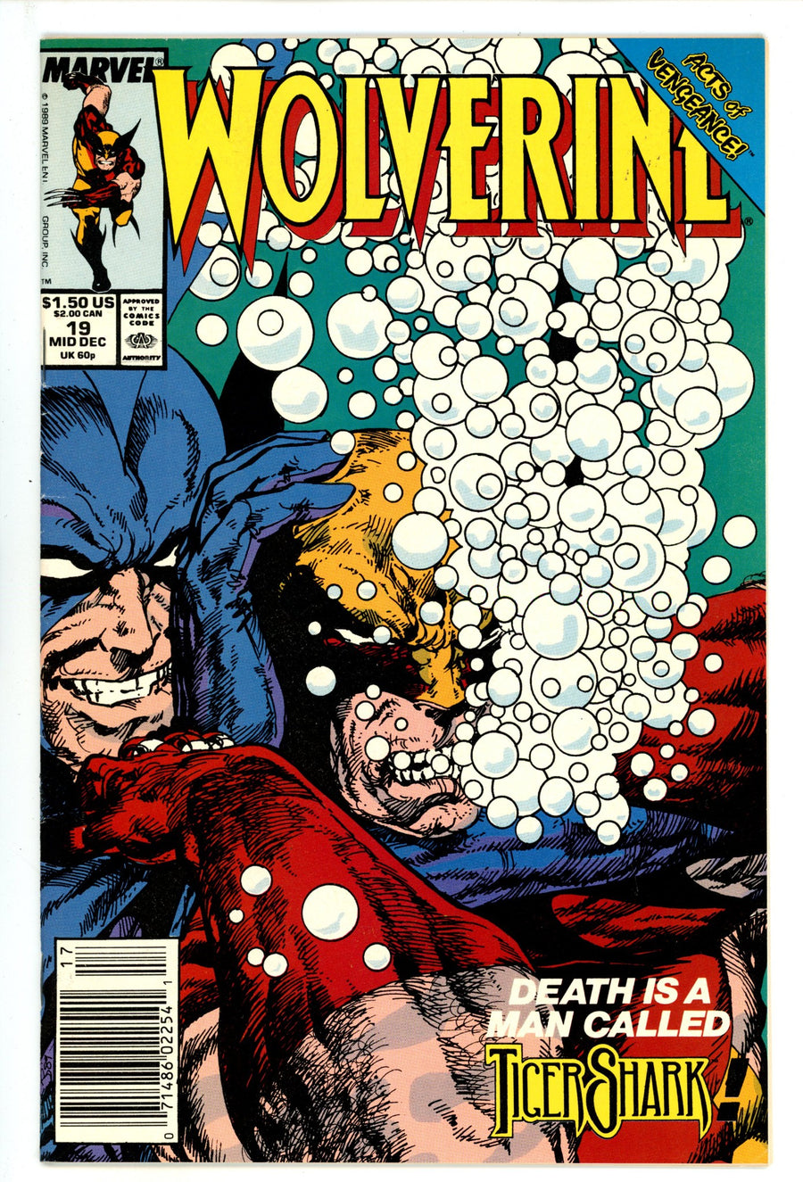 Wolverine Vol 2 19 Mid Grade (1989) Newsstand 