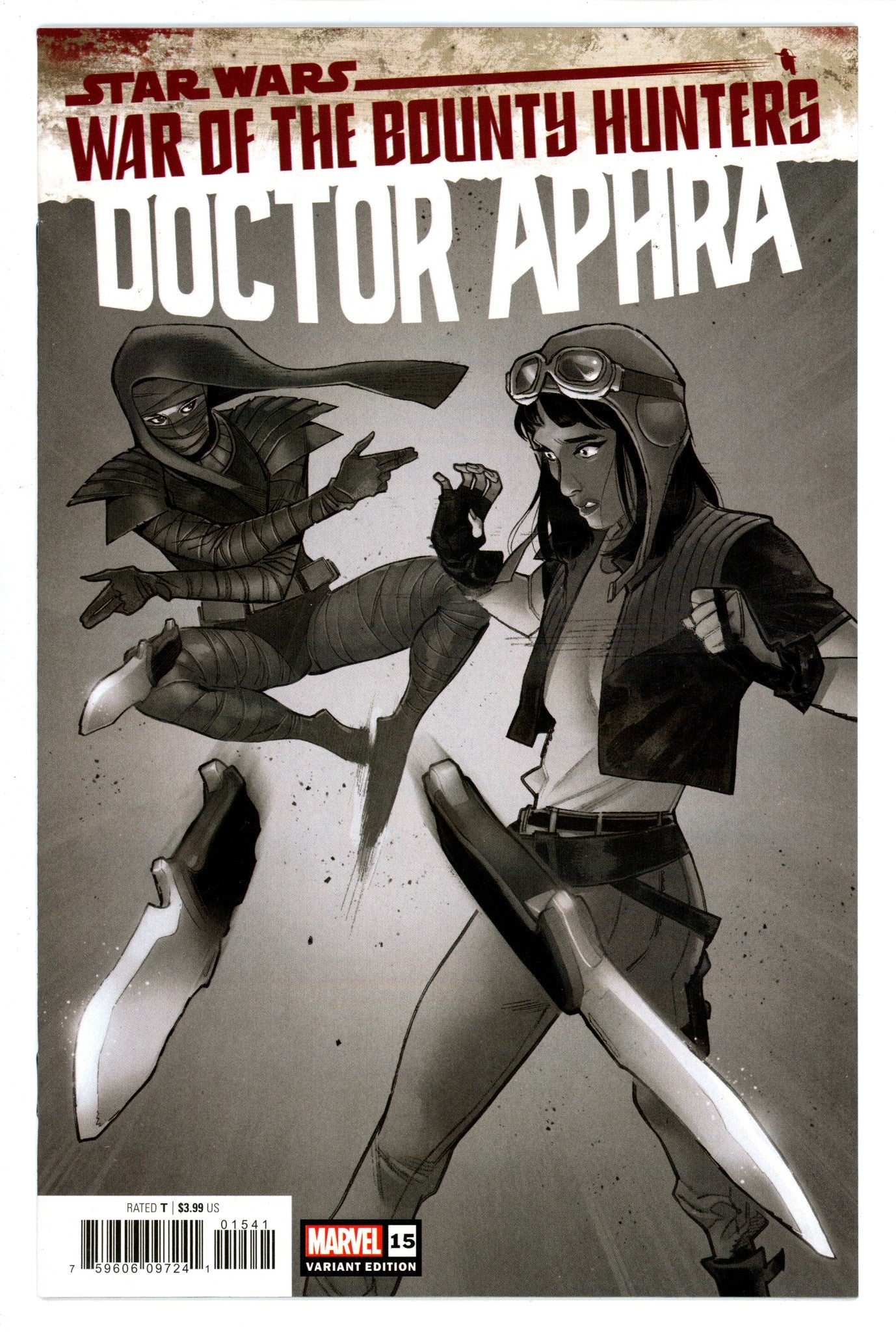 Star Wars: Doctor Aphra Vol 2 15 High Grade (2021) Pichelli B&W Variant 