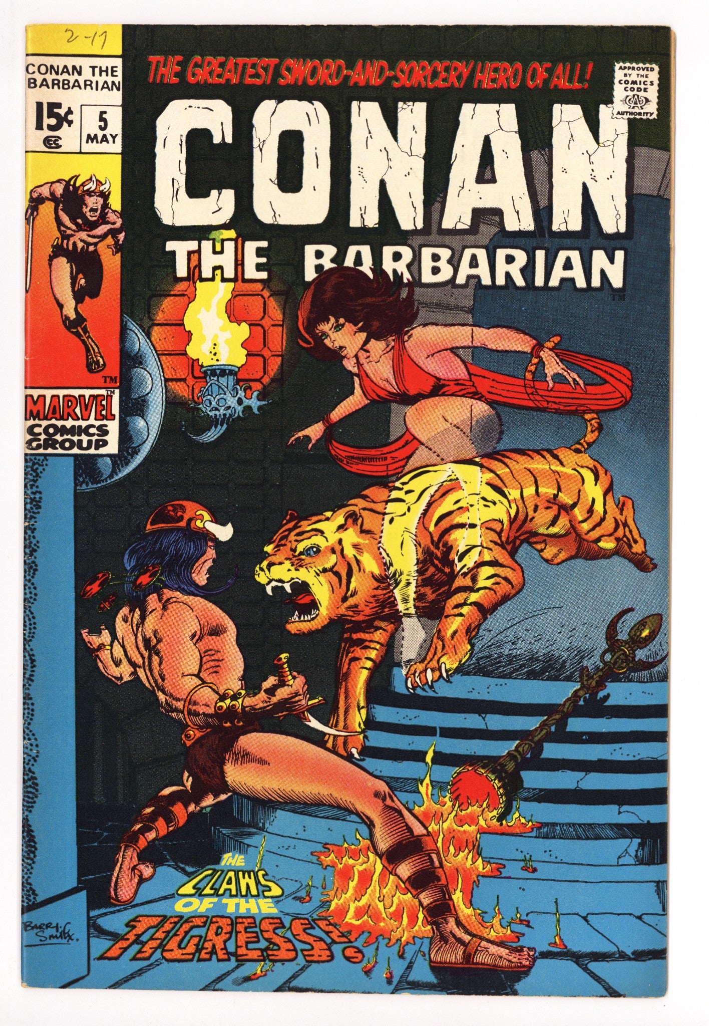 Conan the Barbarian Vol 1 5 FN/VF (7.0) (1971) 
