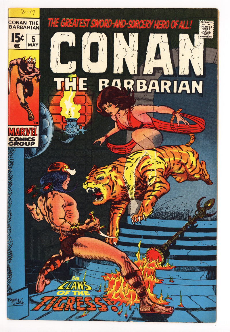 Conan the Barbarian Vol 1 5 FN/VF (7.0) (1971) 