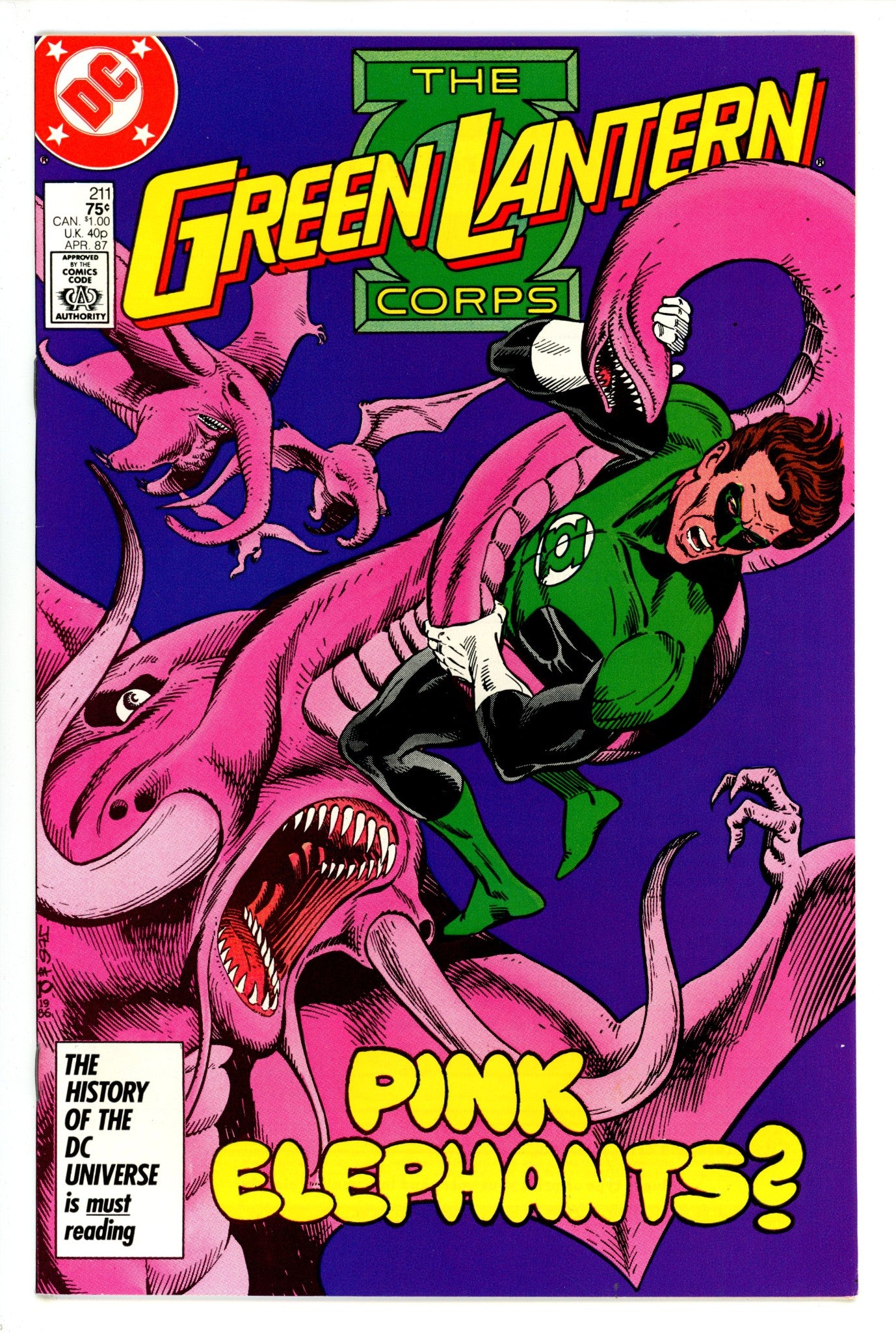 The Green Lantern Corps Vol 2 211 Mid Grade (1987) 