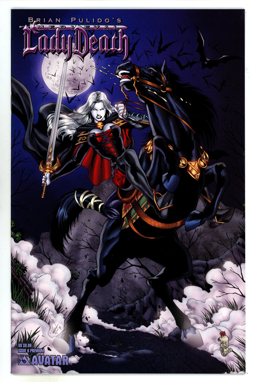 Brian Pulido's Medieval Lady Death 6 High Grade (2005) Alves Variant 