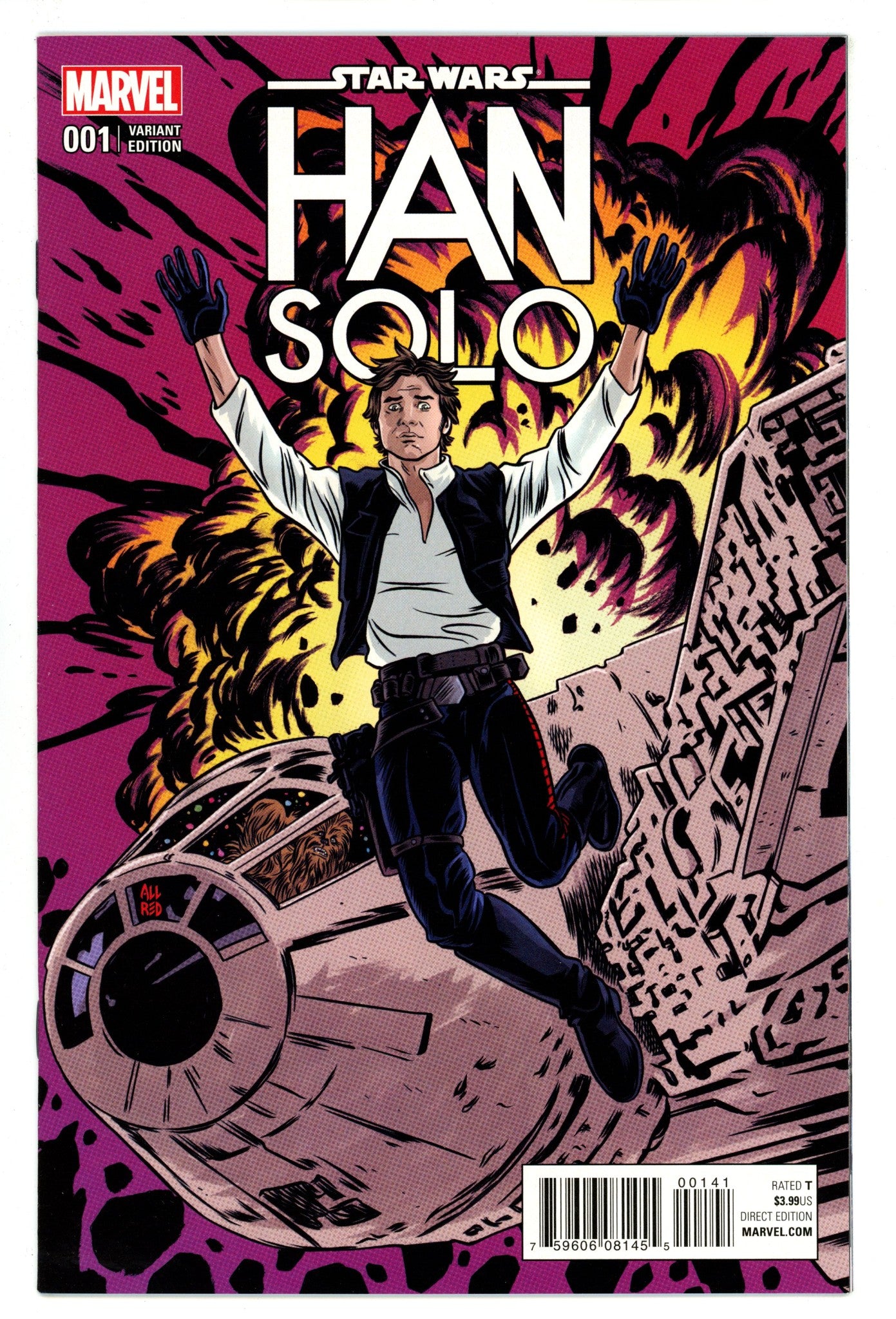Han Solo 1 High Grade (2016) Allred Incentive Variant 