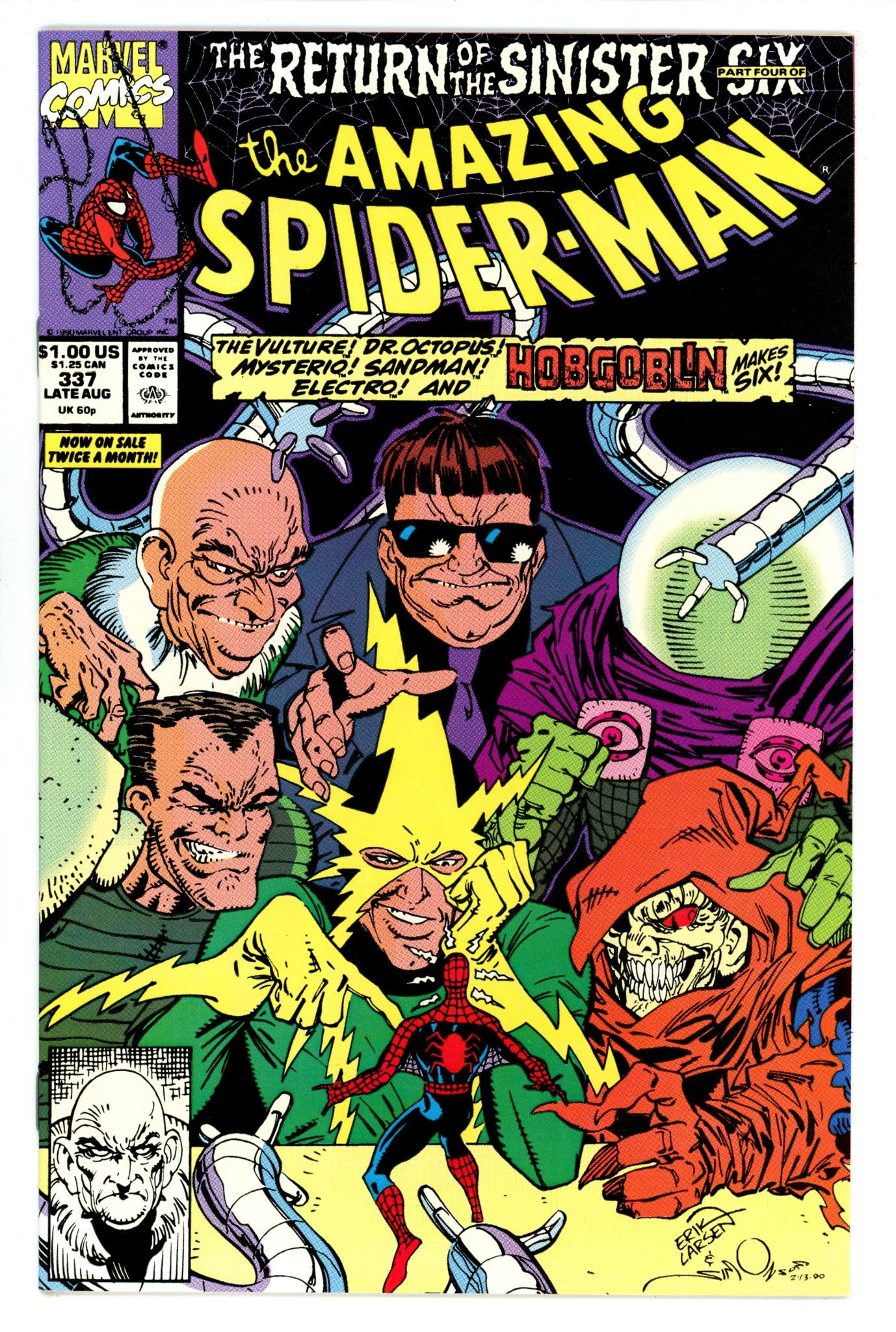 The Amazing Spider-Man Vol 1 337 VF (8.0) (1990) 