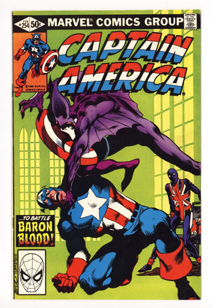 Captain America Vol 1 254 Low Grade (1981) 