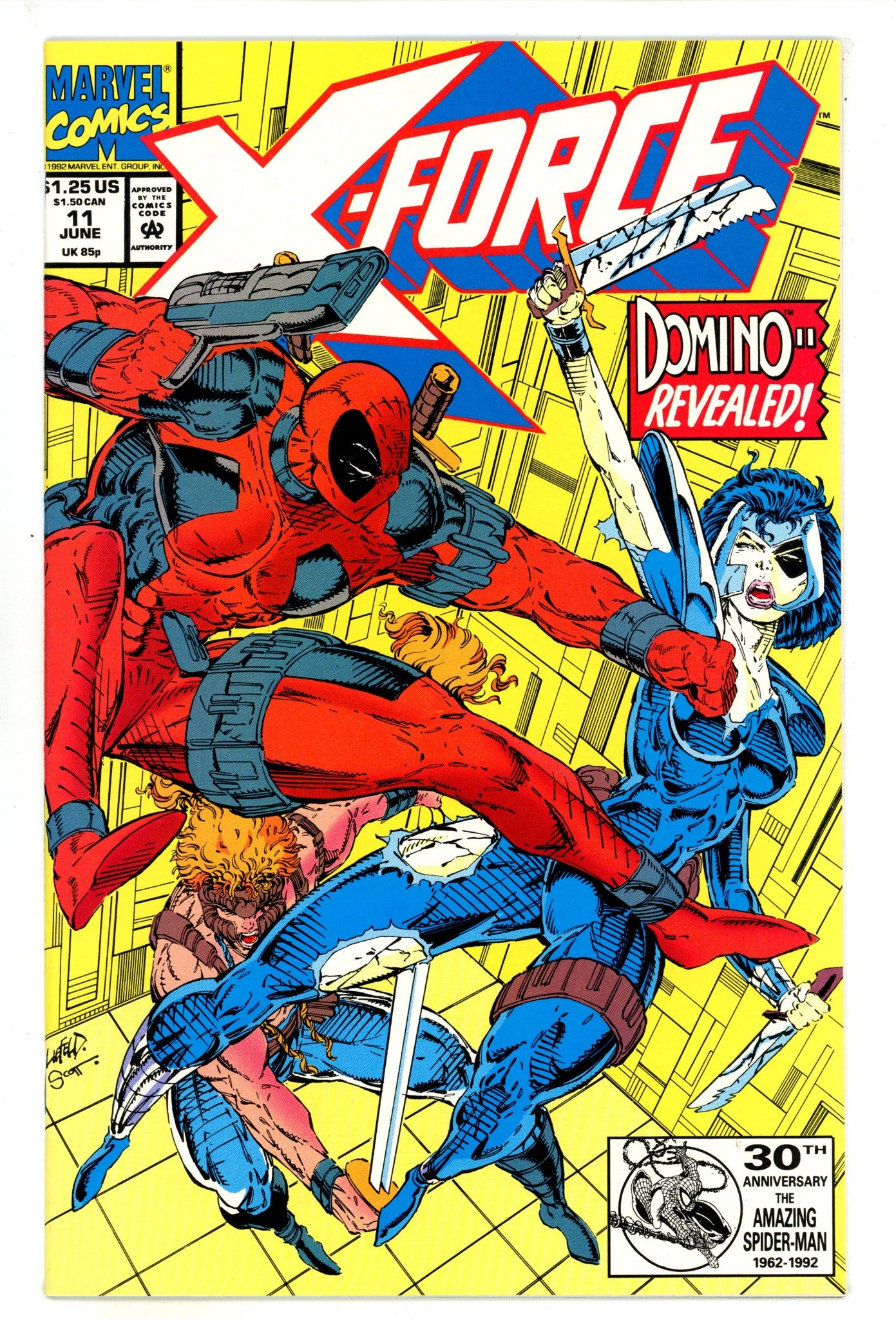 X-Force Vol 1 11 NM- (9.2) (1992) 