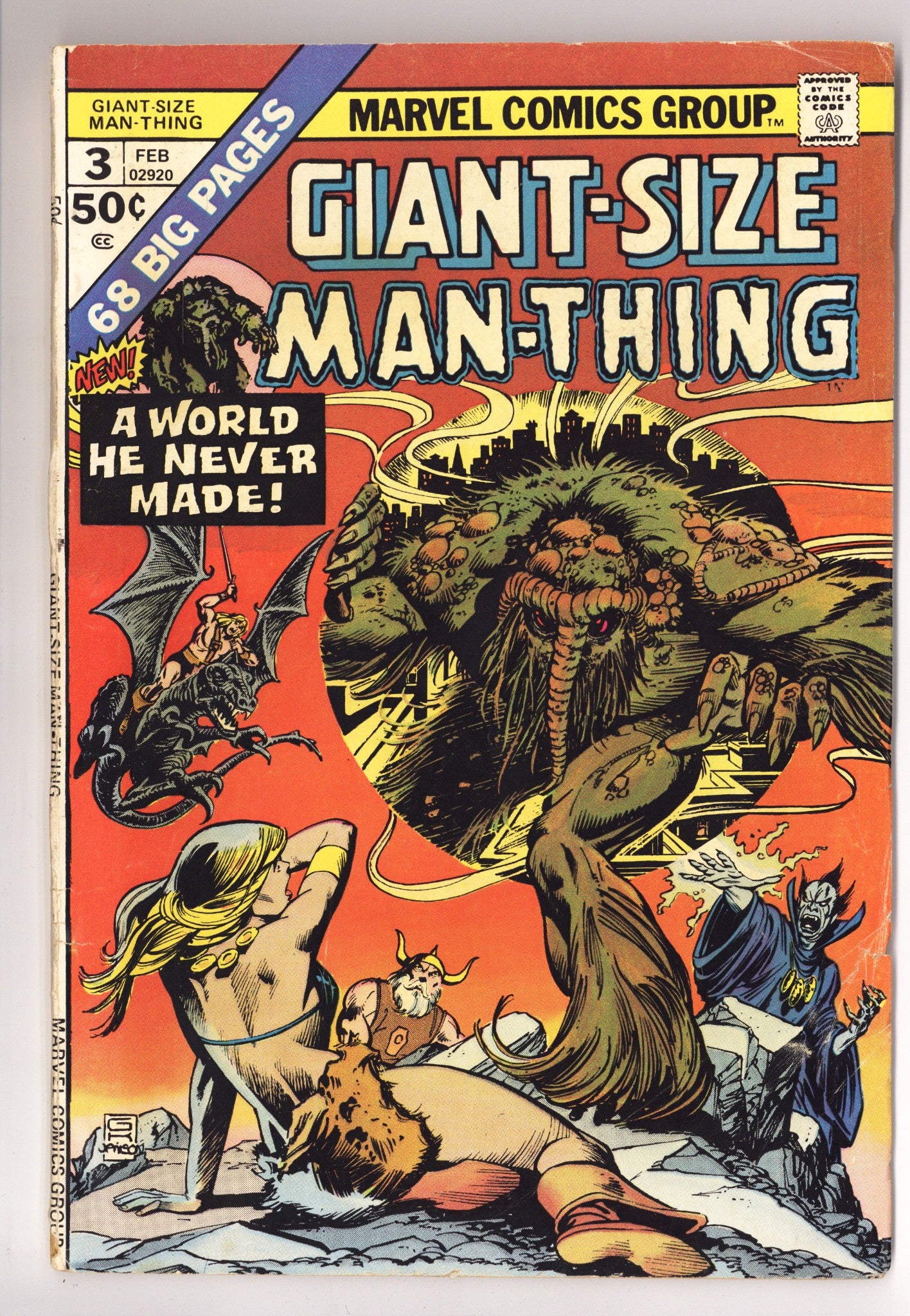 Giant-Size Man-Thing 3 Low Grade (1975) 