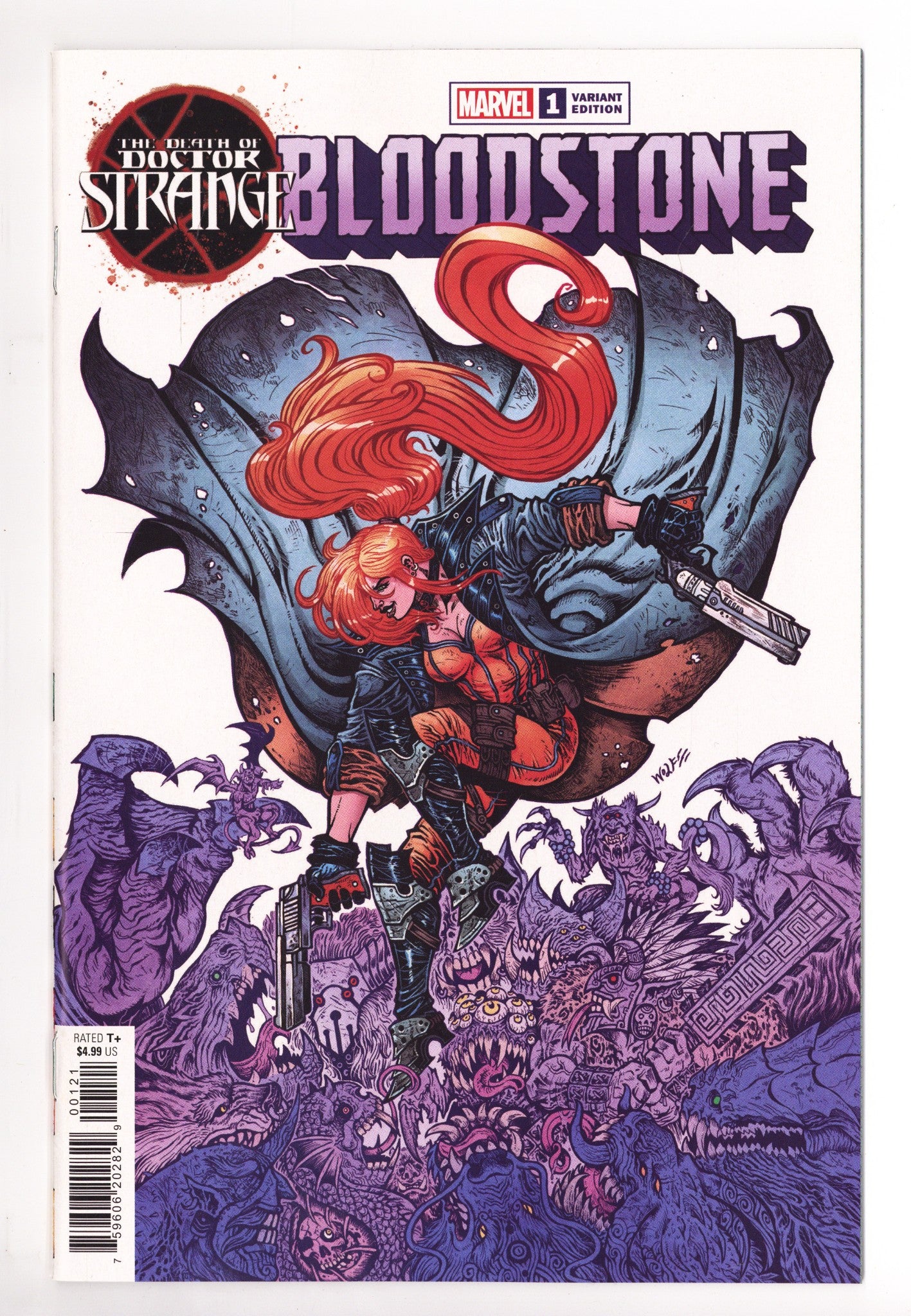 Death of Doctor Strange: Bloodstone   1  High Grade   (2022) Wolf     Variant  