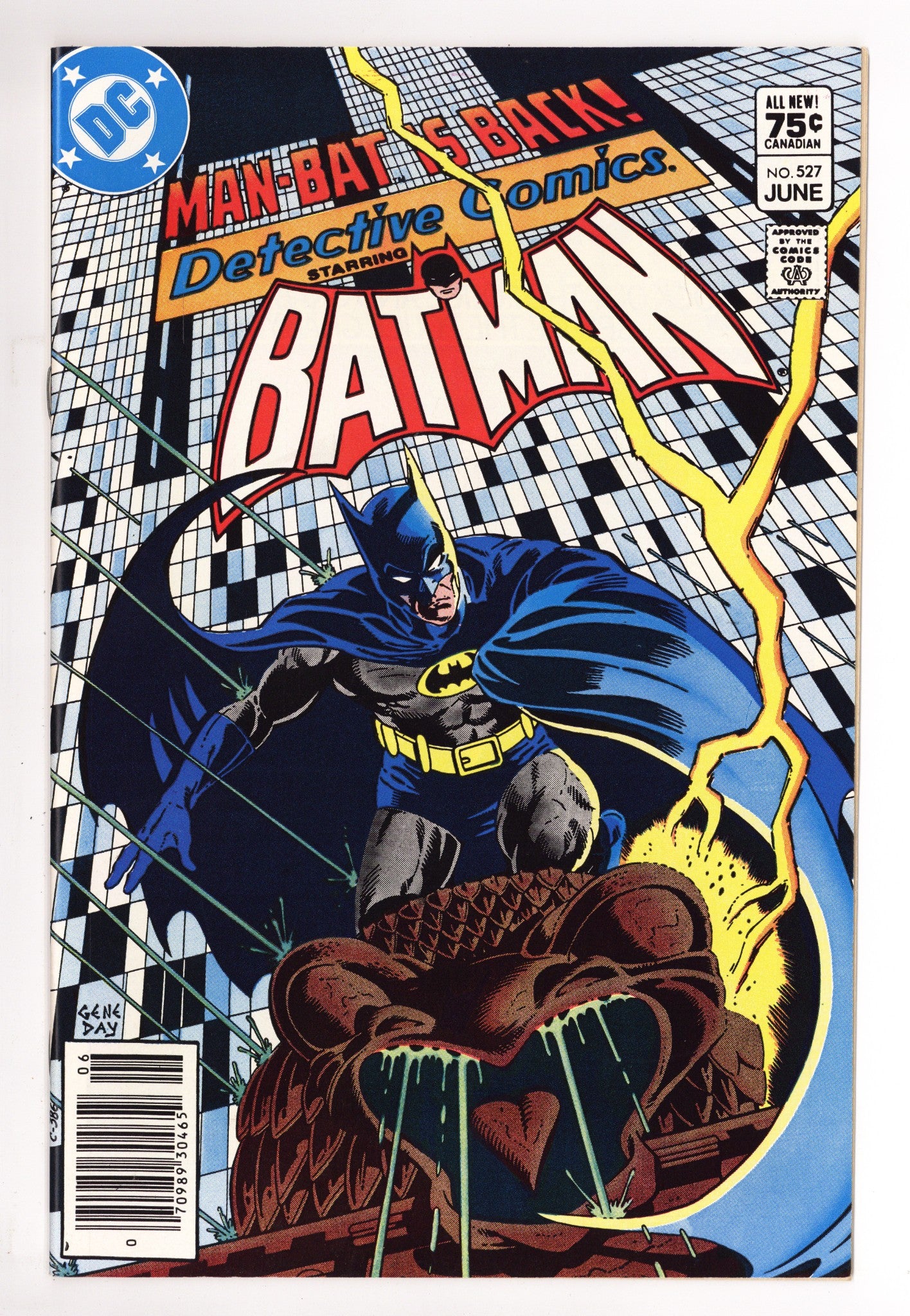 Detective Comics Vol 1 527 NM- (9.2) (1983) Canadian Price Variant 