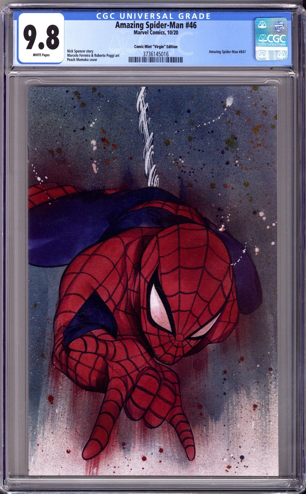 Amazing Spider-Man Vol 5 46 (847) CGC 9.8 (NM/M) (2020) Momoko Virgin Exclusive Variant 