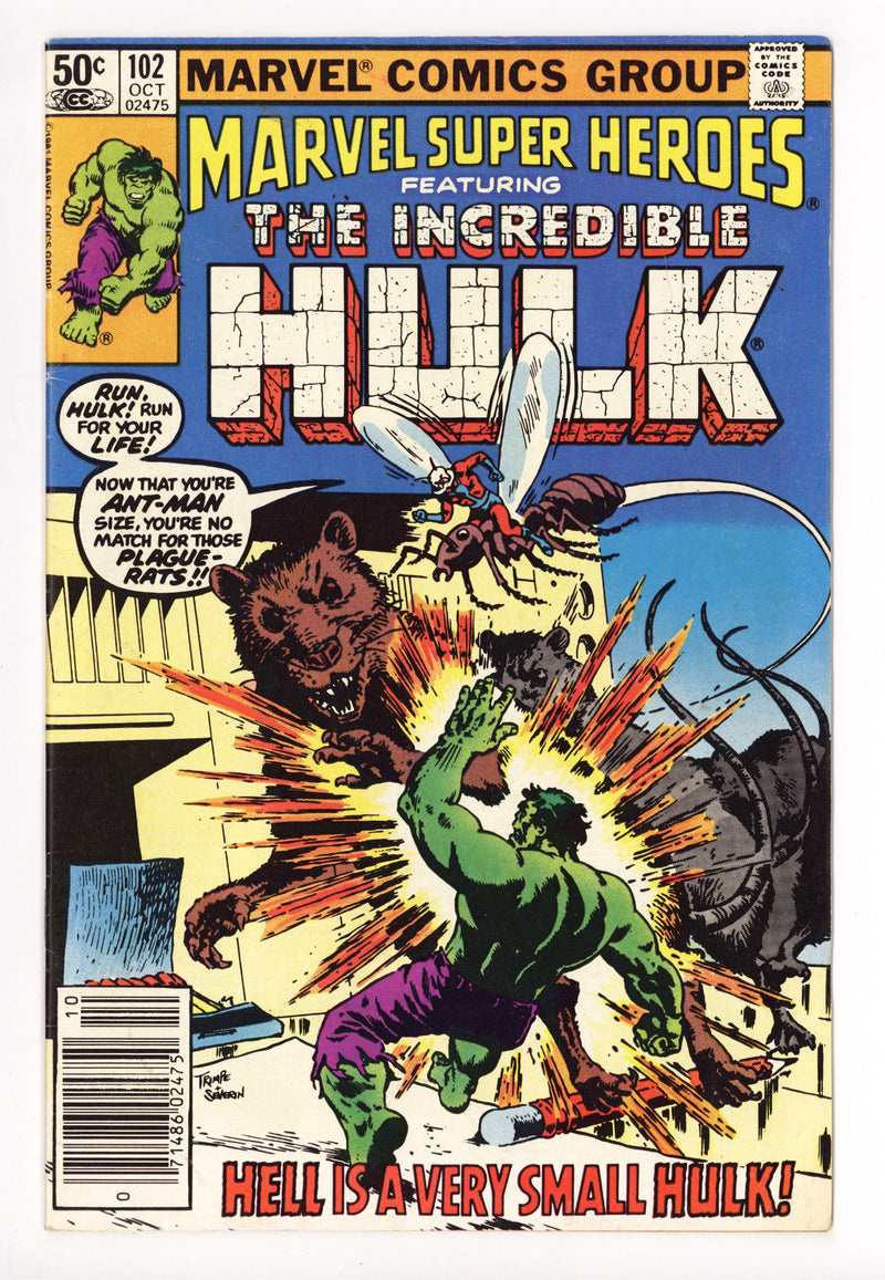 Marvel Super-Heroes Vol 1 102 Low Grade (1981) Newsstand 