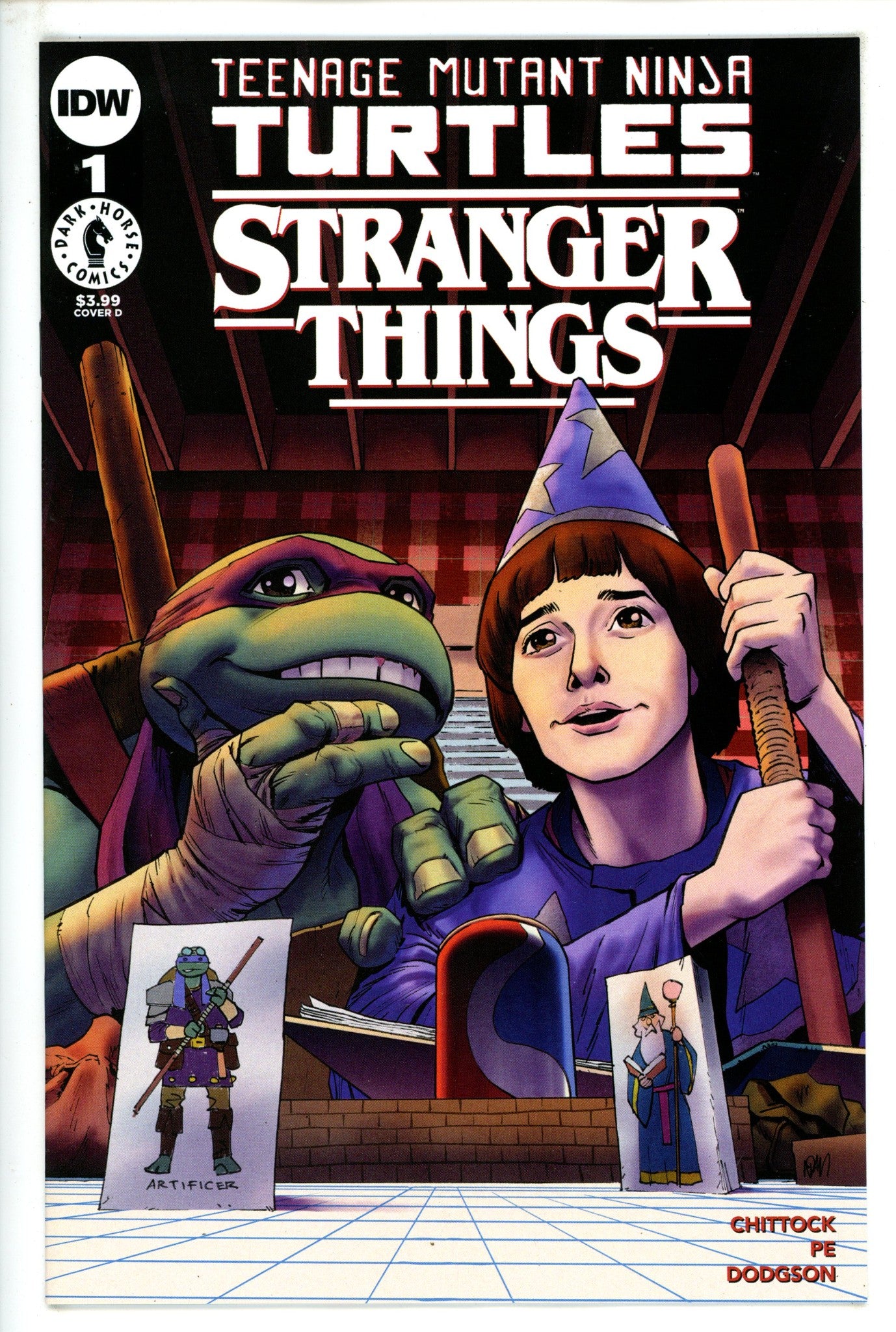Teenage Mutant Ninja Turtles X Stranger Things 1 Gorham Variant (2023)