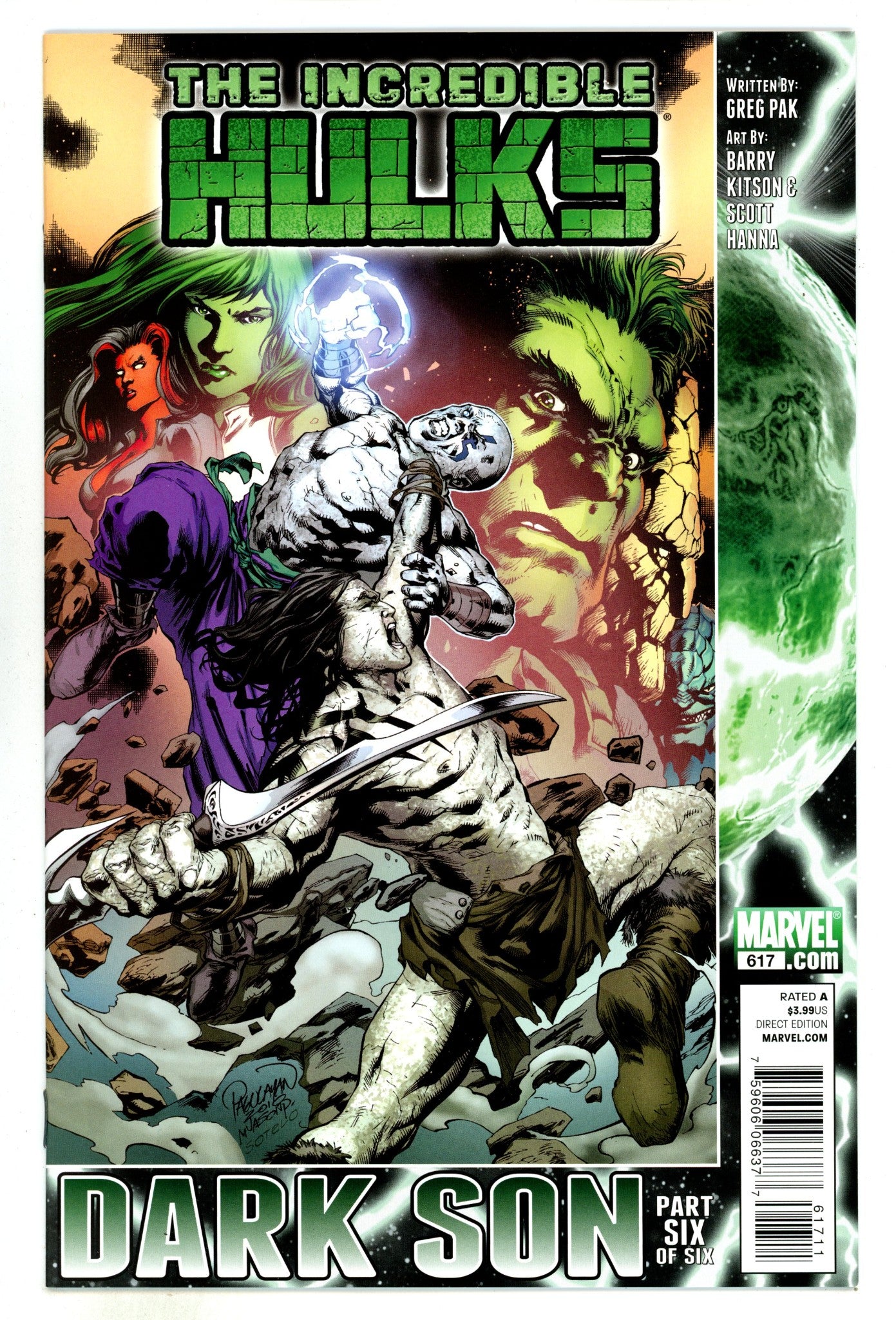 Incredible Hulks 617 High Grade (2011) 