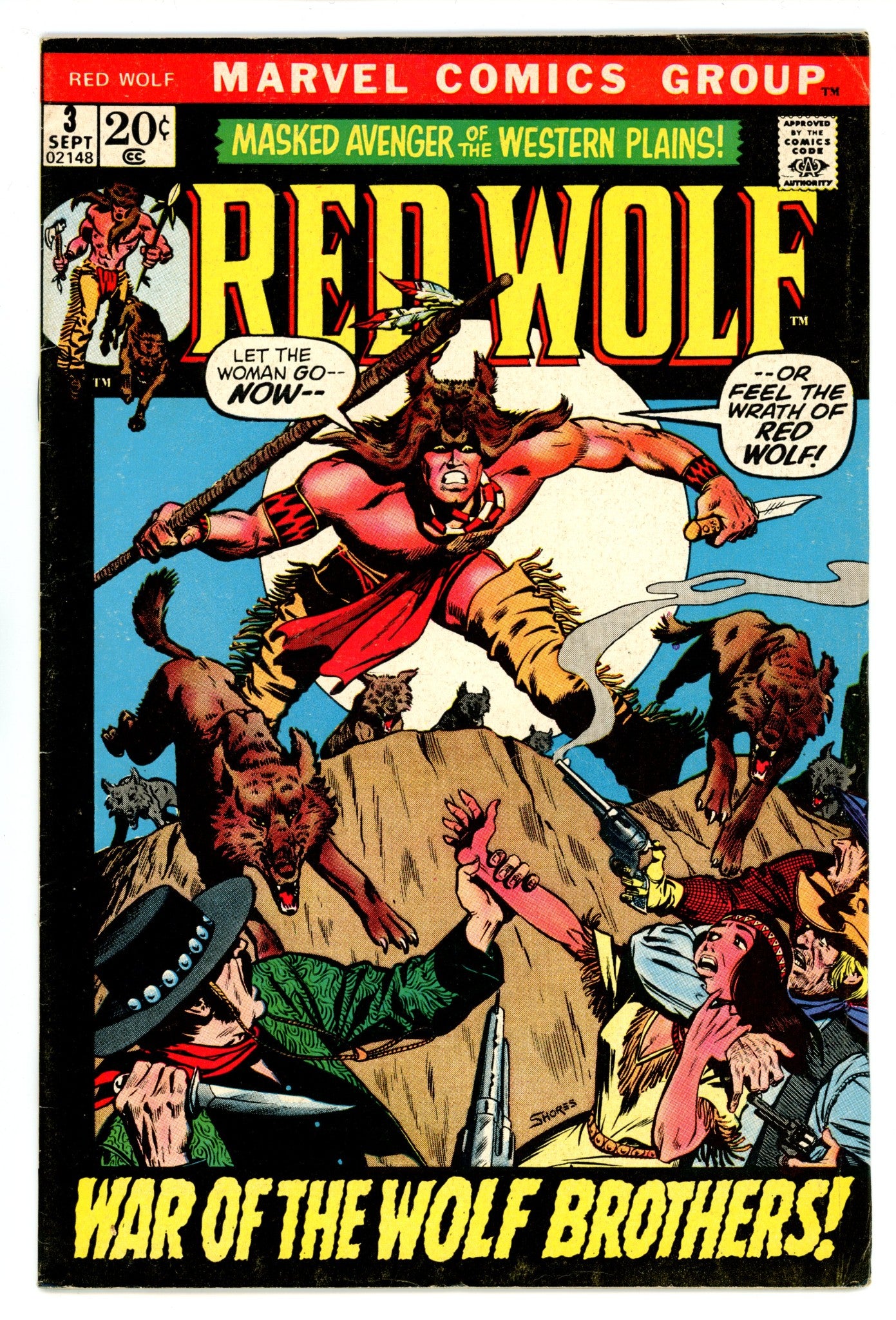 Red Wolf Vol 1 3 FN- (5.5) (1972) 
